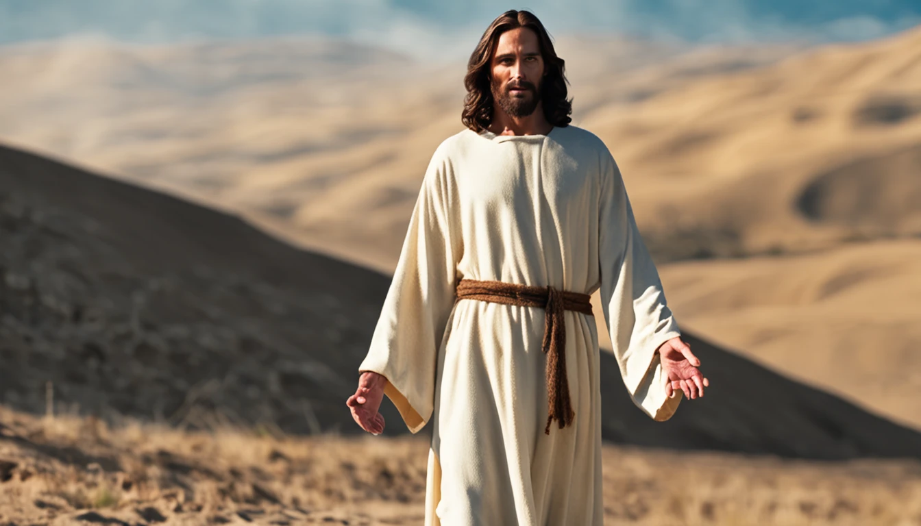 Jesus Christ wearing a tunic