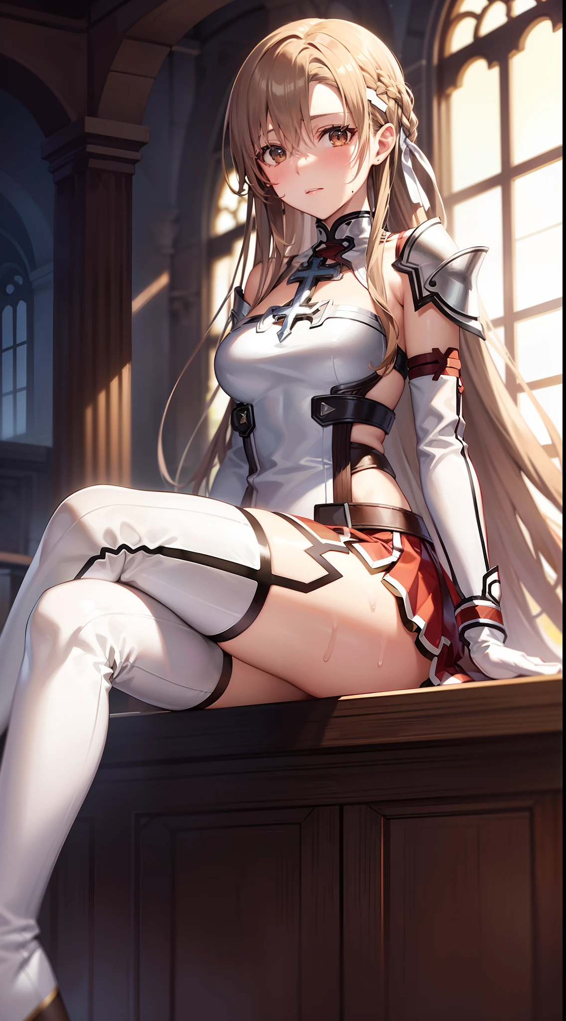 female knight、(Sex、Creampie:1.3)、、Anime Style:1.1