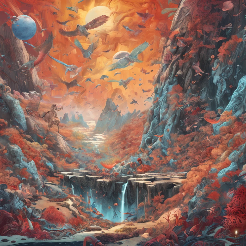 Best quality, Masterpiece, 超高分辨率, (photograph realistic:1.4), surrealism, Dream-like,fusionart, Dugu,Wander the world,Carry the Son of Heaven Sword,