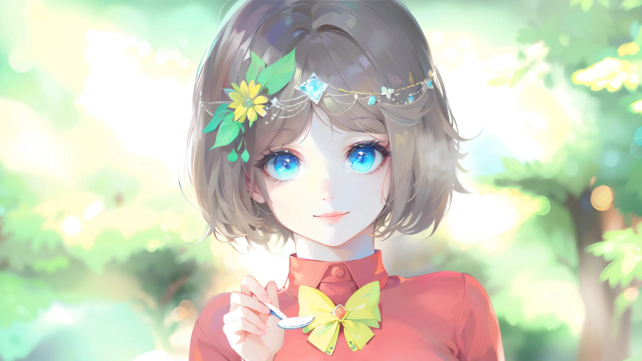 (RAW photo: 1.2), top quality, beautiful detailed girl, underwear, smile, short hair, blue underwear, highly detailed eyes and face, beautiful detailed eyes, huge file size, high resolution, 8k wallpaper, fine details, very detailed ticker uniform 8k wallpaper, light on face, movie lighting, 18 year old girl, sexy pose, (photorealism: 1.4), illustration, Super Detail