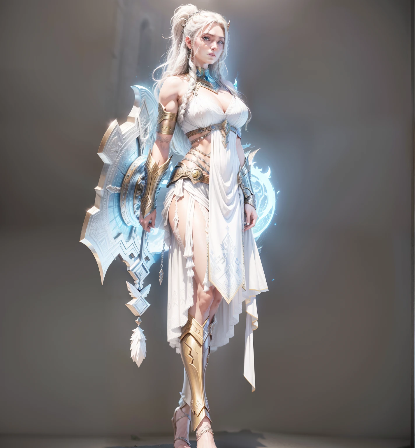 stunningly sensual elfess, large well-trained muscles, very impressive hypermuscular physique, magical and mysterious, bulging feminine proportions, perfect and flawless muscular sensual body, vascular massive biceps, deep black hair, pale chaik white skin, female elf wizard in fantasy setting