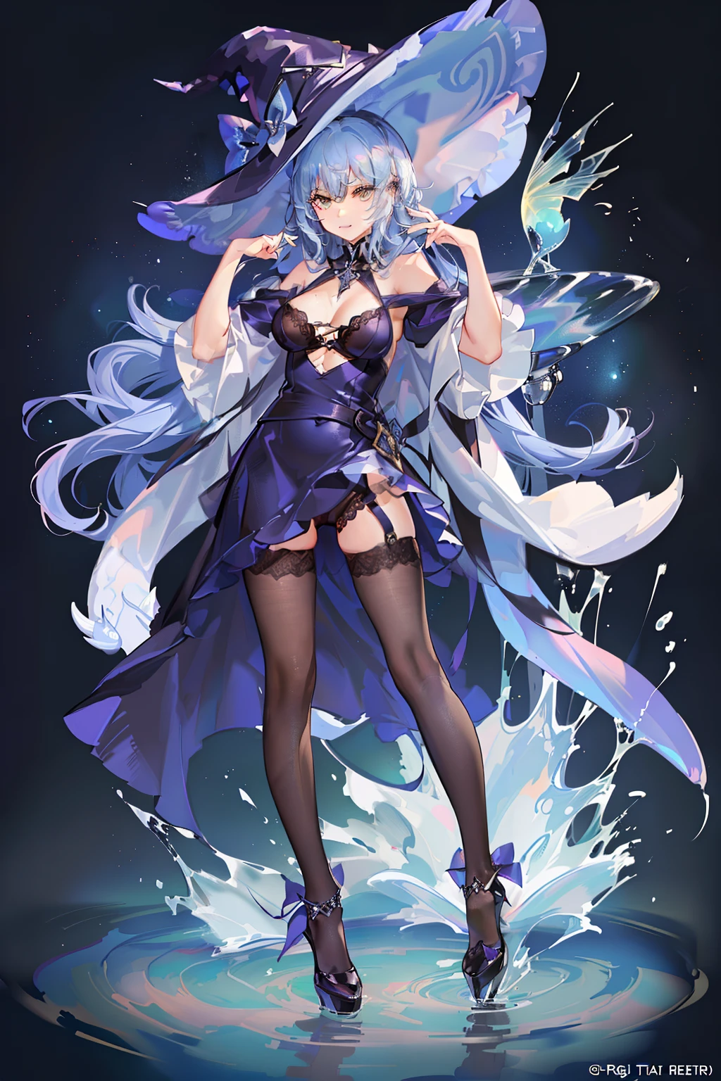 Bright colors,Magic background,loong background,water background,the sky background,2girls,lesbian,french kiss,The witch hat has dragon horns,Tights made of stockings,Jumpsuits,Intimate dress,Wrap tightly,Pantyhose wrapped around the hips,sensual lingerie,Dress conservatively,Wrap your entire body in clothes,nake,mistic,abstact,Lady,Smiling,inquisitive,The ultimate leg beauty,Sexy pose,nsfw,Reveals a sexy bra,clear clothing,Fully transparent,tits,camel toe,body curve,stooped