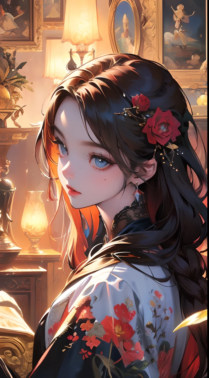 (masterpiece, top quality, best quality, official art, beautiful and aesthetic:1.2), (1girl), extreme detailed,(fractal art:1.3),colorful,highest detailed