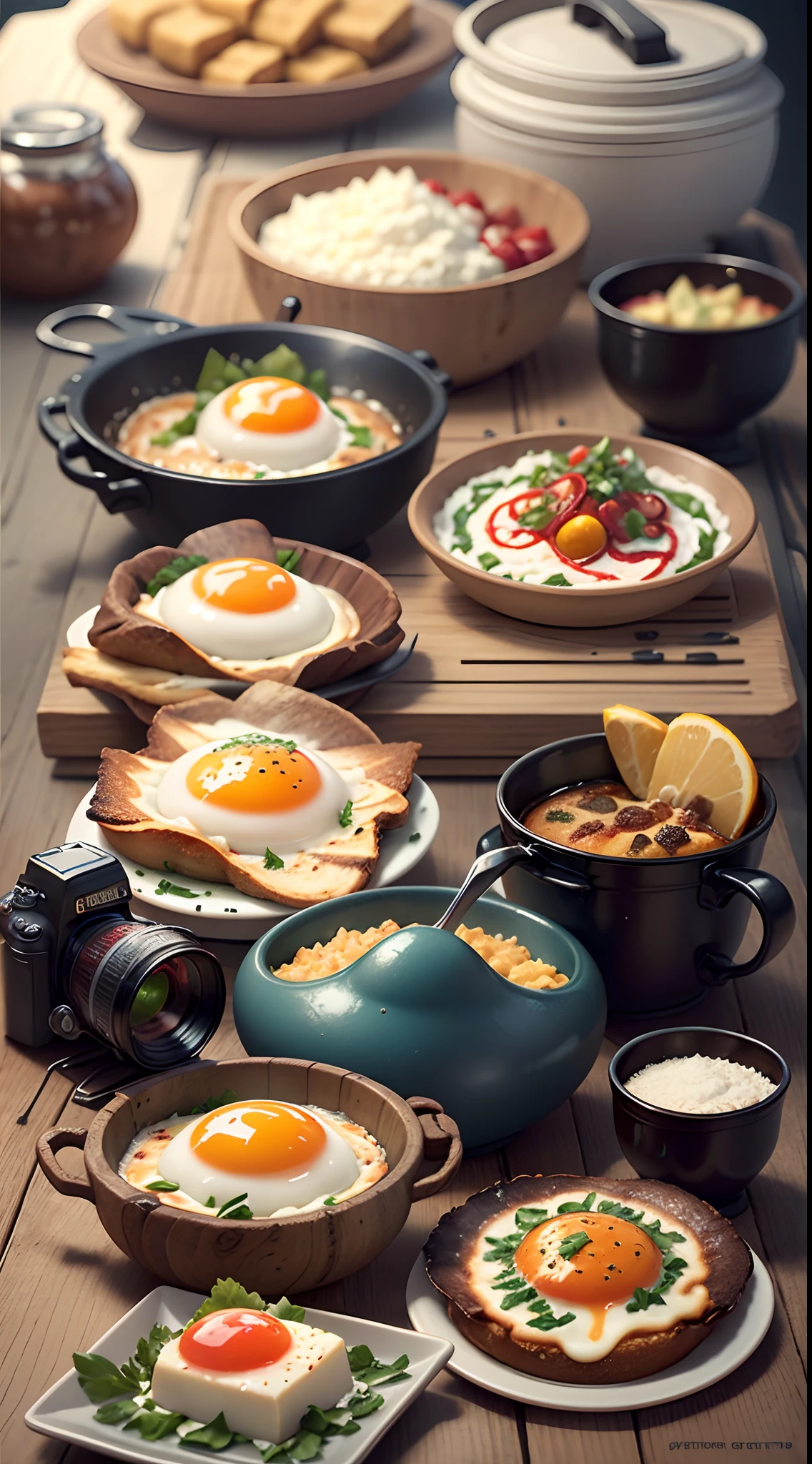 Describe how you would create a professional image of a croque madame, with realistic appearance and in the highest quality. How would you handle the challenges of making a plate of food look appealing and appetizing in photography, ensuring that each ingredient was visible and looked fresh and well prepared? Discuss how you would choose camera angles and lighting to highlight the texture and color of ingredients, tornando a imagem visualmente atraente e convidativa. How would you handle technical issues, like color correction and image editing to make sure the dish looked as appetizing in the image as it did in real life? Por fim, Explain how you would deliver the finished image in very high quality, ready to be used in menus, Restaurant websites and promotional content on social media.