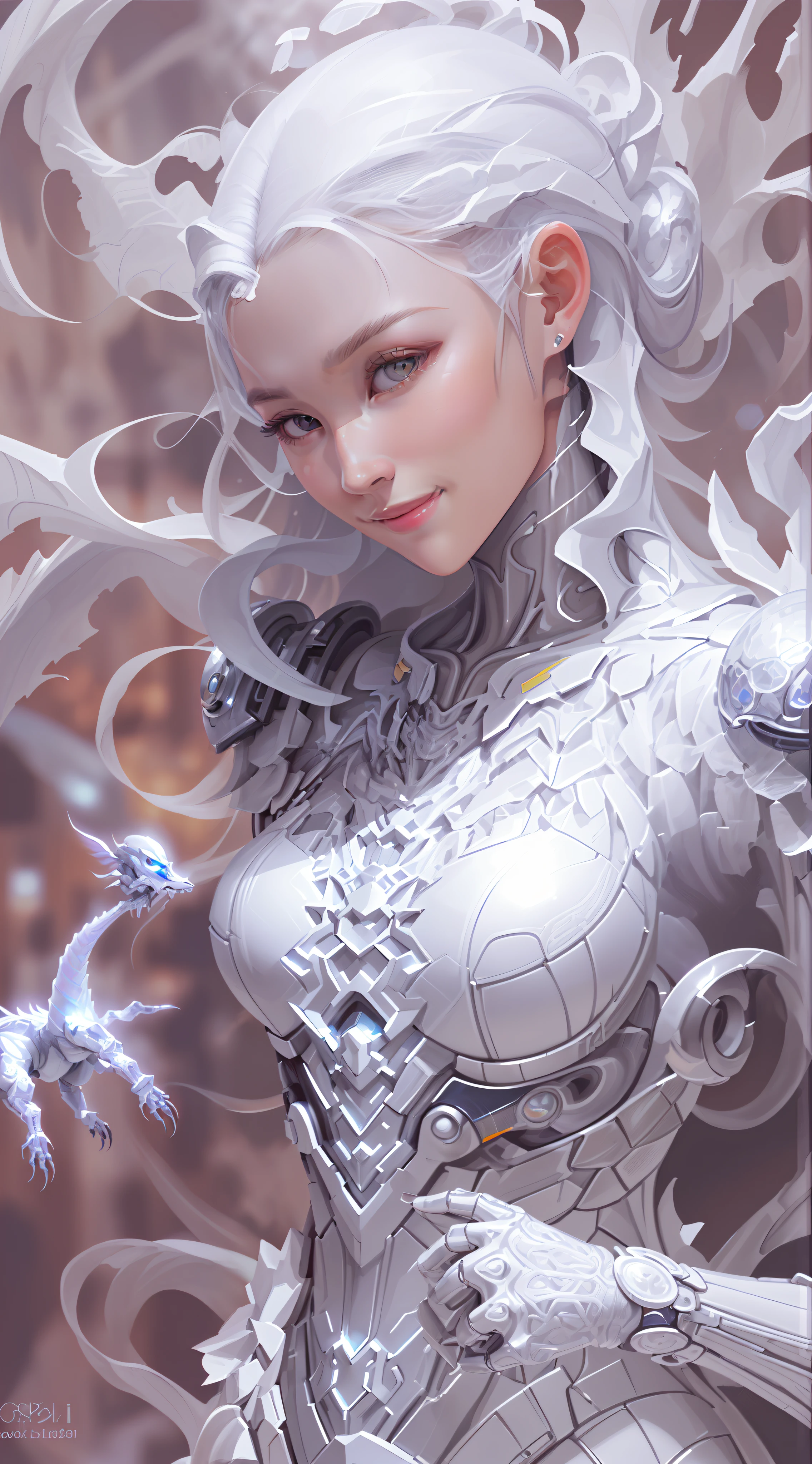 Organic cyborgs, adorable smile,white plastic, diffuselighting, fantasy, Intricate, elegant, Highly detailed, Lifelike, Photorealistic, Digital painting, art stations, illustration, concept-art, smooth, Sharp focus, The art of John Collier and Albert Obright and Krenz Kusart and Artem Demura,body
photo,