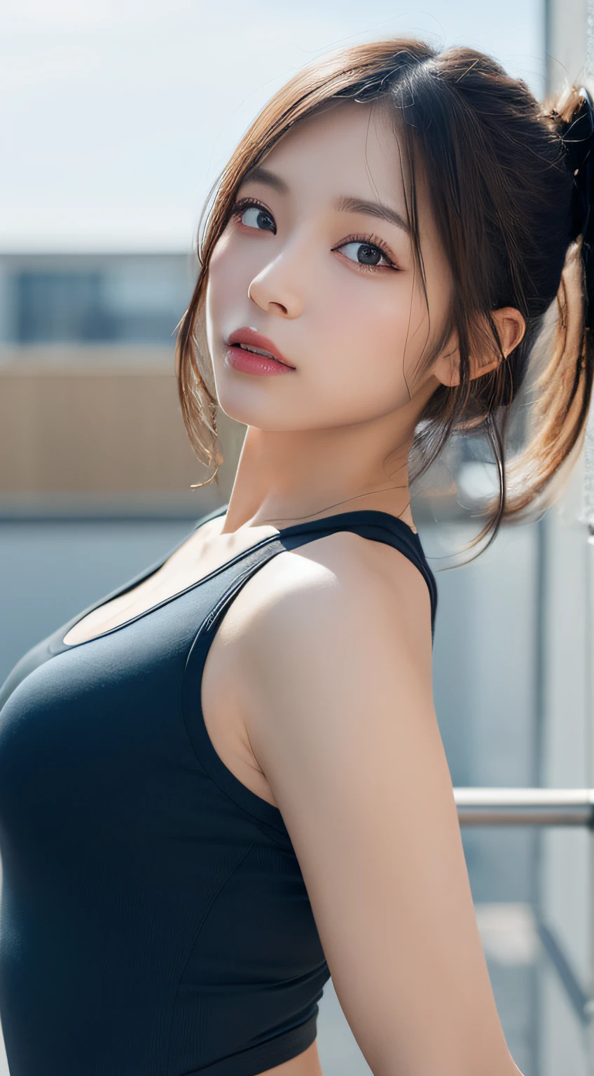 "8K, Raw photo, Best Quality, masutepiece, high-definition RAW color photography, professional photograpy, (Realistic, Photorealistic:1.37), (High detailed skin:1.2), High resolution, Impressive keen eyes, (Hard Focus:1.4), (Sharp Focus:1.4), One girl in a fitted gym suit, Medium length black hair, Wipe sweat, In the gymnasium during volleyball practice, Energetic, Athletic Poses, Intense training, Dynamic action, Bokeh, Lens Flare, (Vignette:0.8), Dramatic Lighting, Cinematic lighting, Back Light, Professional Lighting, Physically-based rendering, ulzzang -6500-v1.1, pureerosface_v1"