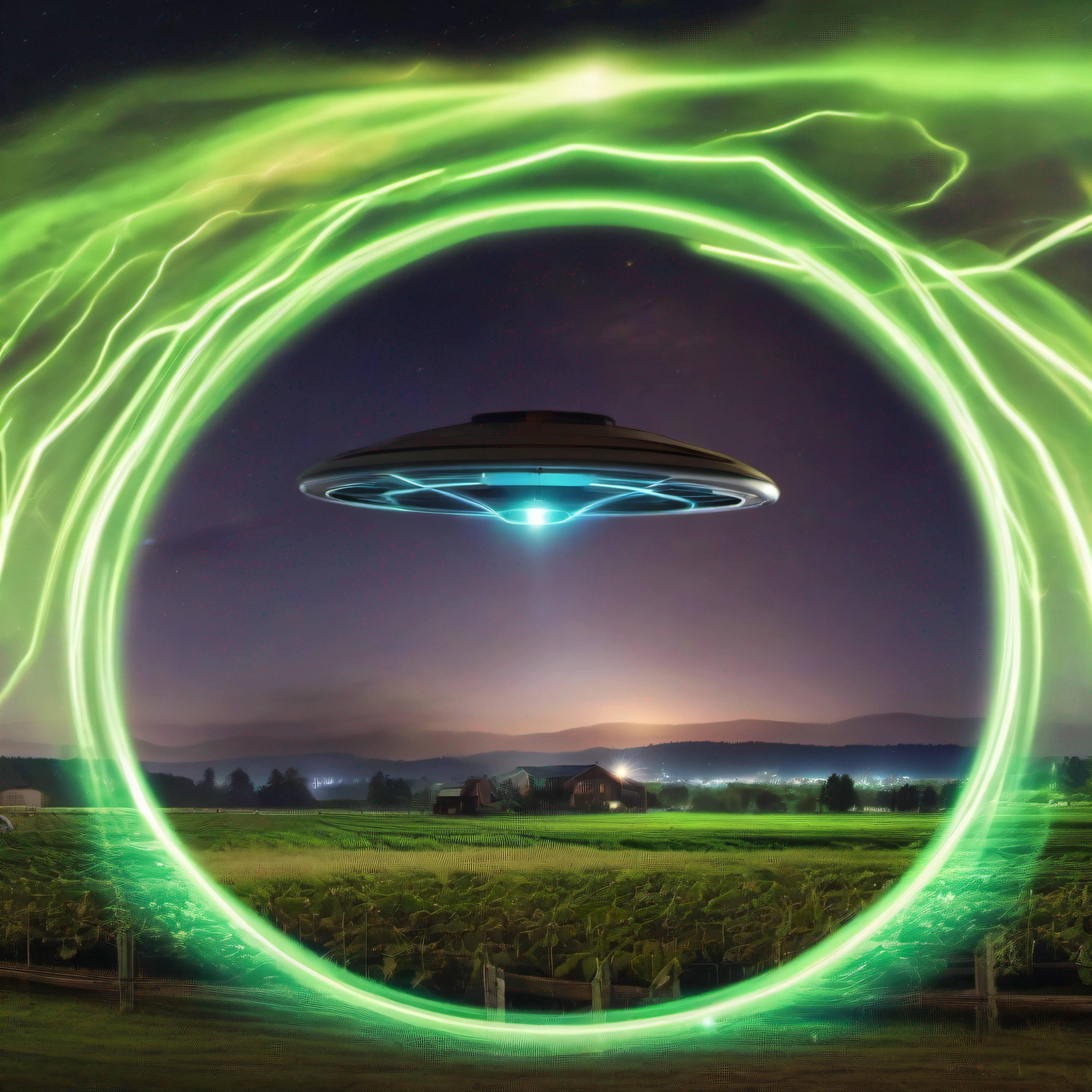 (masterpiece:1.2), (8k:1.2), (night:1.2), field, (UFO:1.3), (extraterrestrial:1.2), farm, light, (laser:0.8)