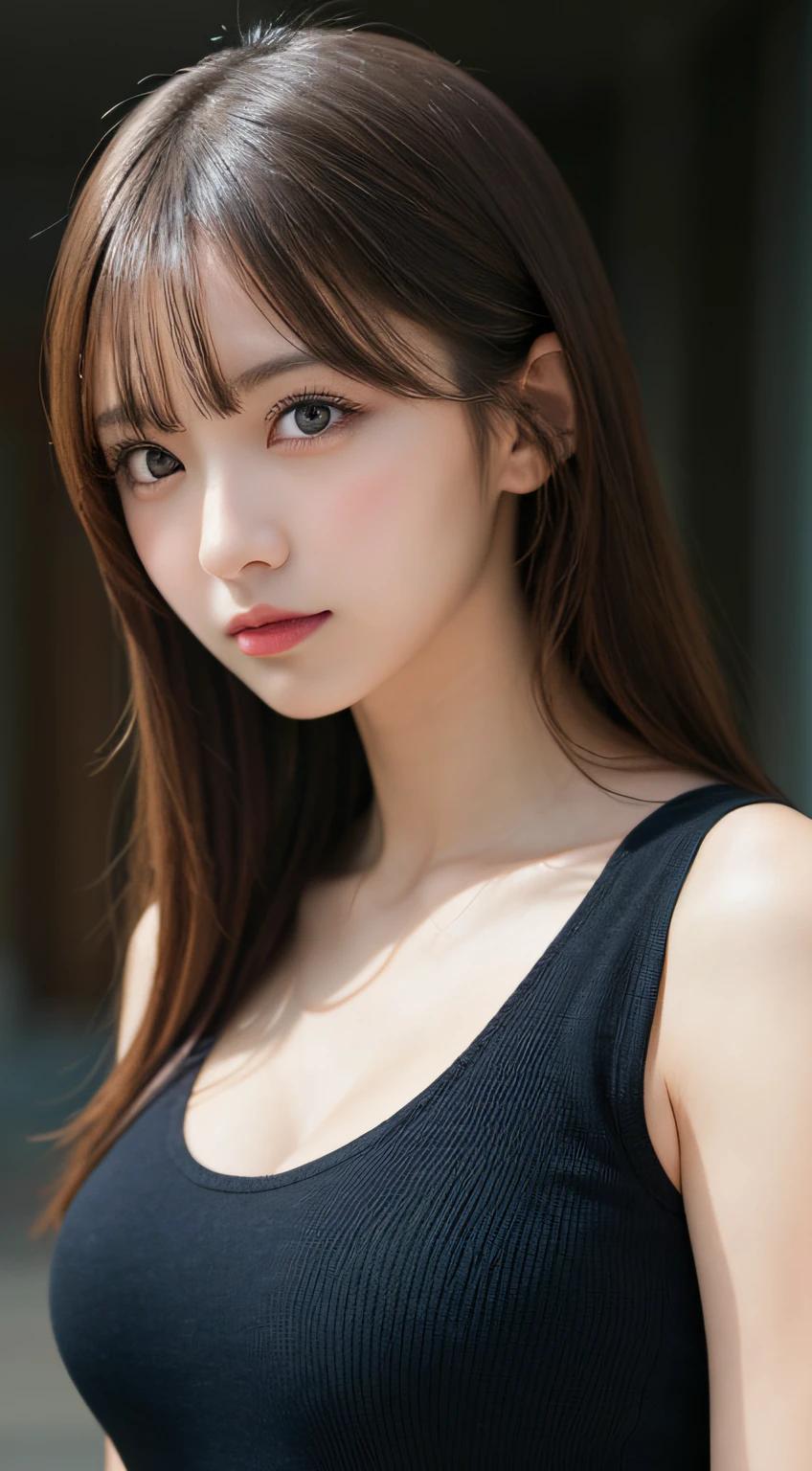 masutepiece, Best Quality, Illustration, Ultra-detailed, finely detail, hight resolution, 8K Wallpaper, Perfect dynamic composition, Beautiful detailed eyes, fitness wear, Natural Color Lip,cleavage