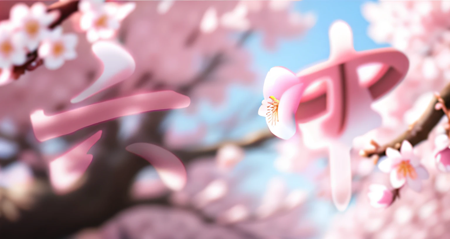 Big cherry blossoms