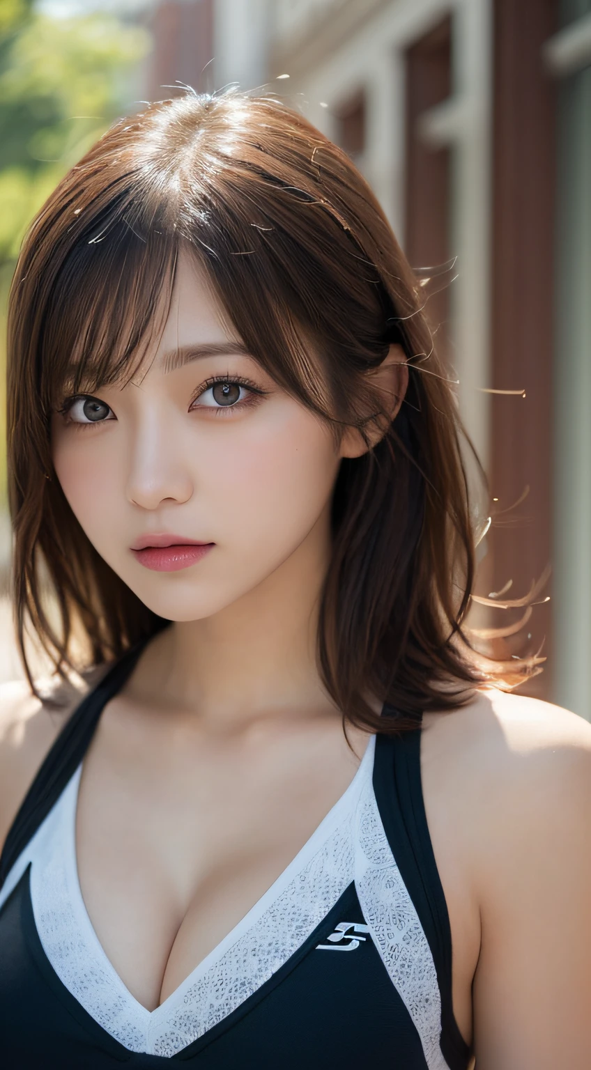 masutepiece, Best Quality, Illustration, Ultra-detailed, finely detail, hight resolution, 8K Wallpaper, Perfect dynamic composition, Beautiful detailed eyes, Women's Fashion Autumn,Medium wavy hair,small tits、Natural Color Lip, Bold sexy poses,Shibuya、20 years girl、Cute、Sexy shot looking at camera, Sexy face,Face feeling ecstasy,Face at the peak of sexual arousal