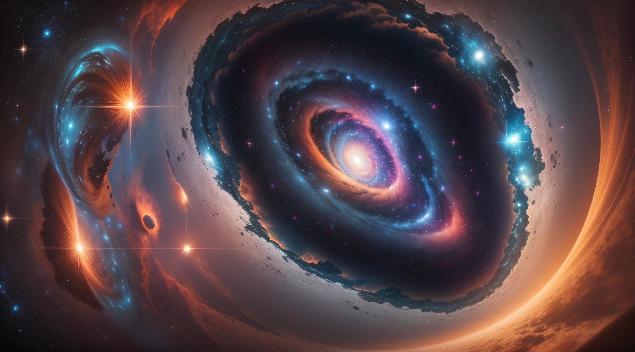 Cosmic Marvels: Picture a captivating 4K photo capturing the breathtaking beauty of the universe. Celestial wonders, distant galaxies. Brilliant stars, cosmic expanse. Create an image that celebrates the grandeur and mysteries of the vast universe in stunning detail.