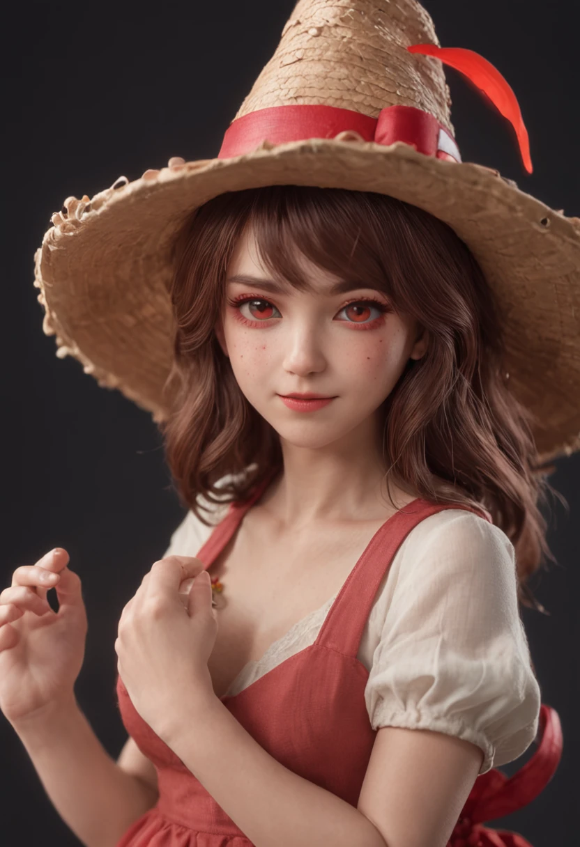 Chica de dibujos animados con sombrero y red de pesca, ((Shary)) Chica entrenadora de insectos, Usando un pescador 🧥, protagonista femenina 👀 :8, Chihiro! Fujisaki, Exploradora Femenina Mini Chica Linda, Fanart, Fanart oficial, Fanart de alta calidad, Personaje de Touhou, Abigail desde Stardew Valley, Retrato de cuerpo entero de un corto!, Estilo en estilo anime ghibli, resina，Characters of the Q version