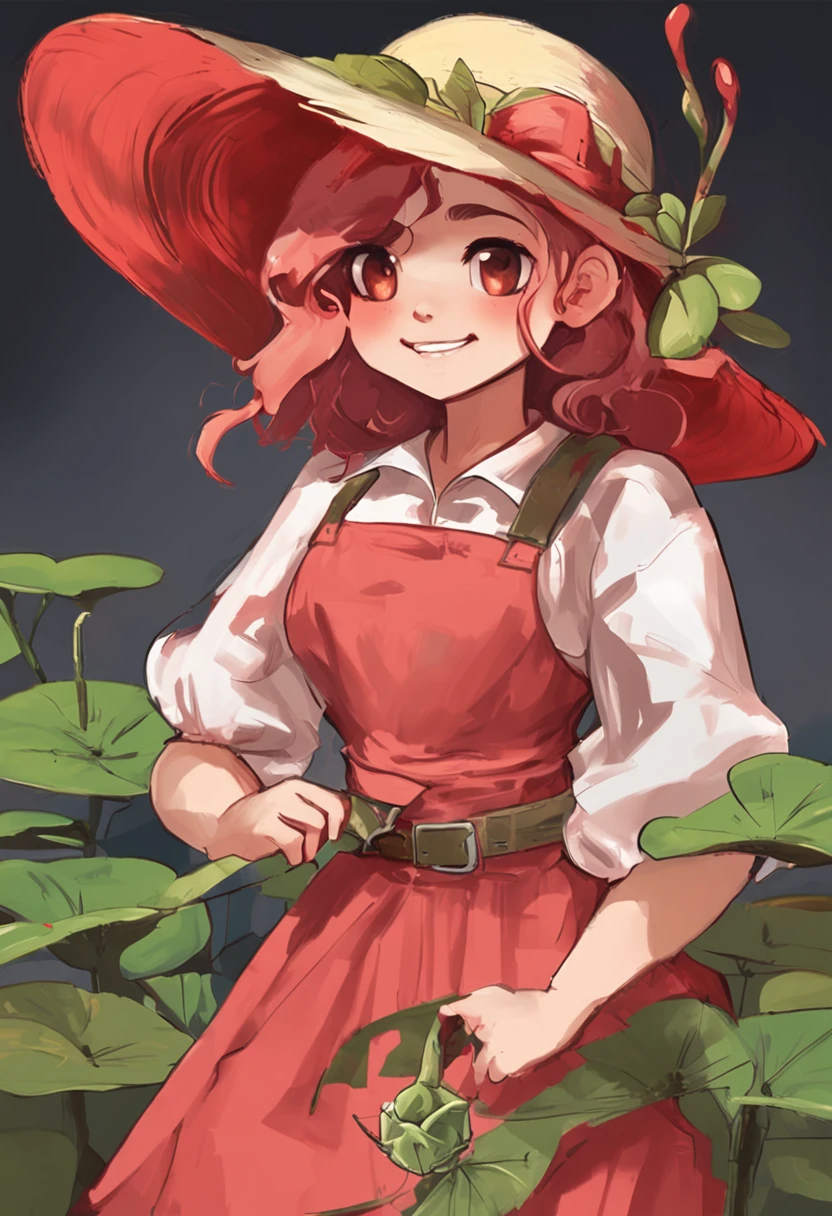 Chica de dibujos animados con sombrero y red de pesca, ((Shary)) Chica entrenadora de insectos, Usando un pescador 🧥, protagonista femenina 👀 :8, Chihiro! Fujisaki, Exploradora Femenina Mini Chica Linda, Fanart, Fanart oficial, Fanart de alta calidad, Personaje de Touhou, Abigail desde Stardew Valley, Retrato de cuerpo entero de un corto!, Estilo en estilo anime ghibli, resina，Characters of the Q version