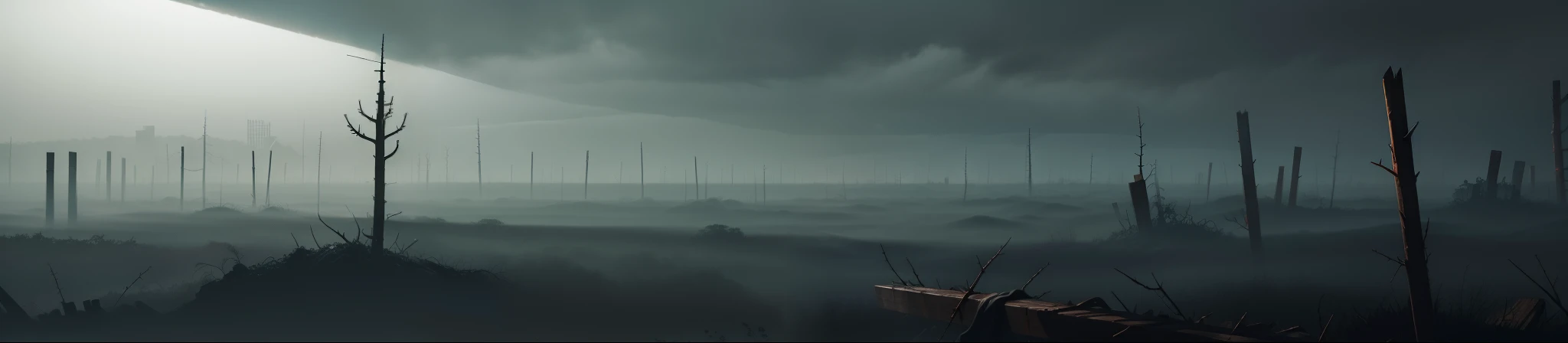 joist,Thorns are everywhere,The fog drifted away,Dark atmosphere