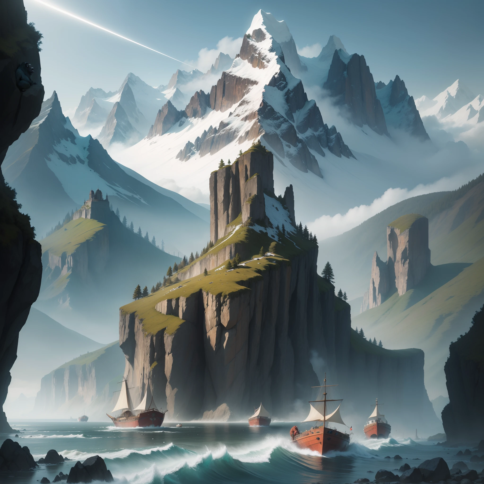 The apes on both sides of the strait could not stop crying, and the light boat had already crossed the 10,000 heavy mountains