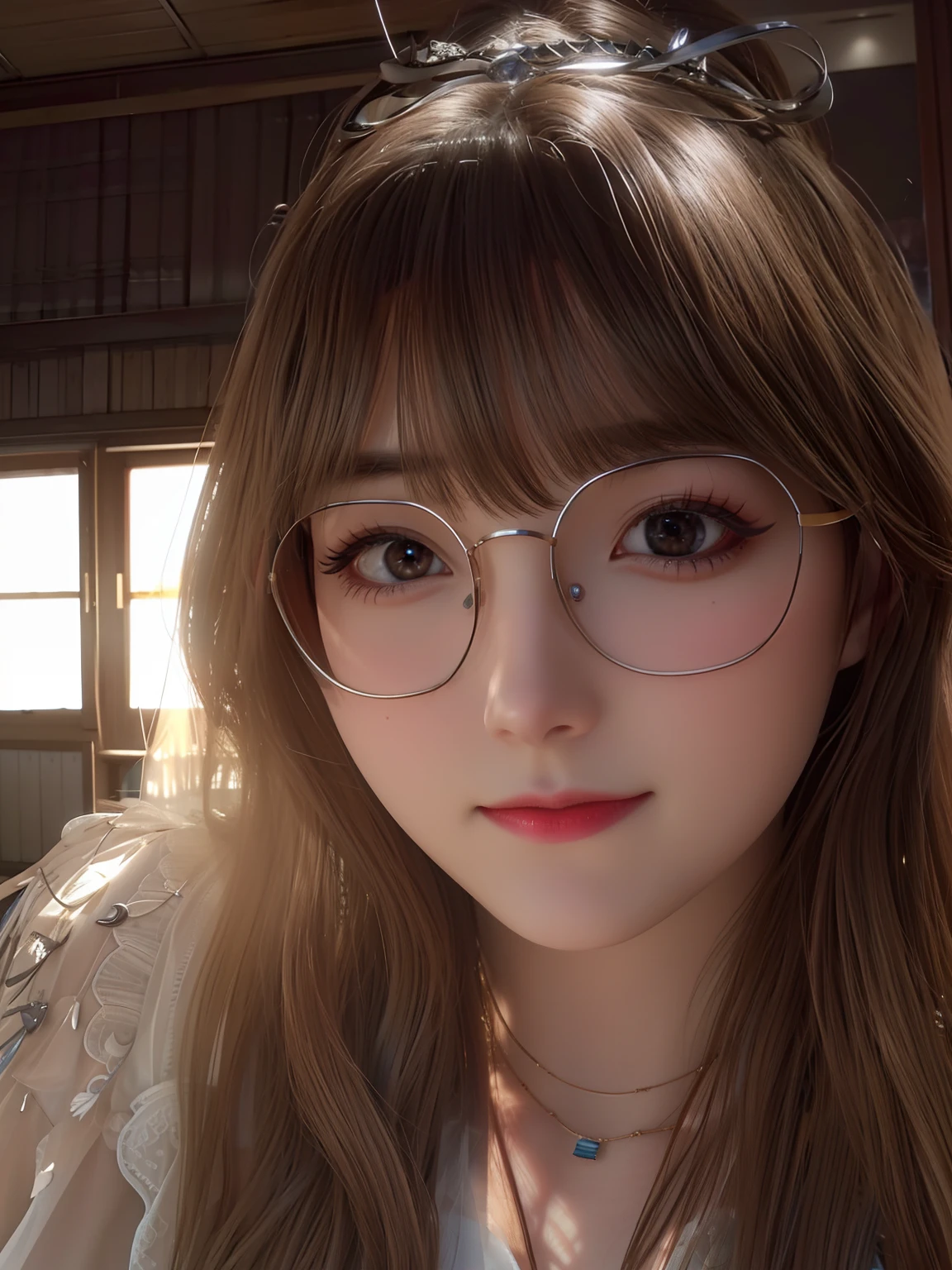 Best quality, masterpiece, high resolution, 1girl, porcelain dress, hair accessories, necklace, jewelry, beautiful face, on the body, Tyndall effect, realistic, dark studio, edge lighting, two-tone lighting, (high detail skin: 1.2), 8k UHD, dslr, soft light, high quality, volumetric light, candid, photo, high resolution, 4k, 8k, background blur,