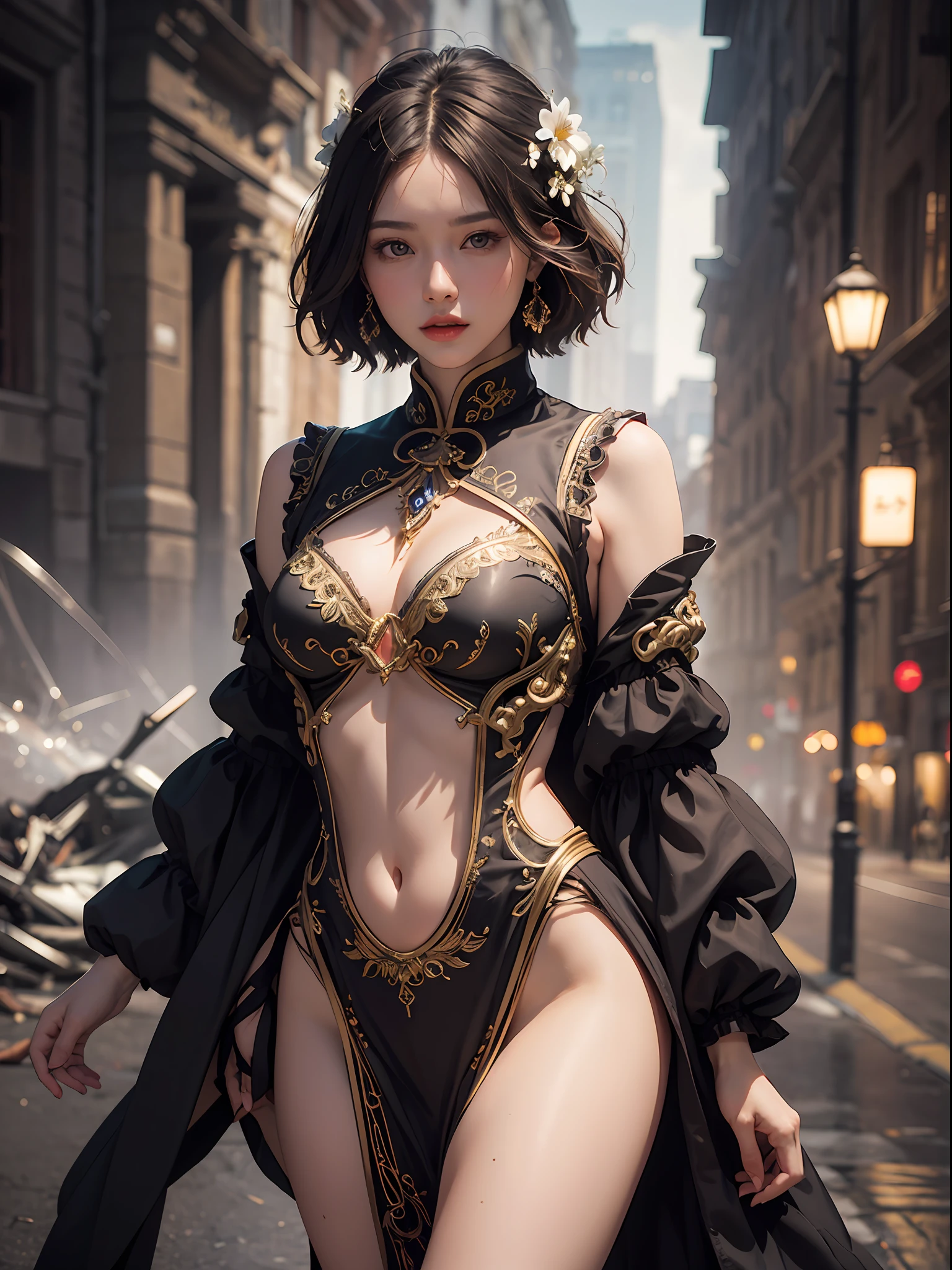 Unbeatable masterpiece, Ultra photo realsisim, Perfect artwork, Intricate details, Best quality, Strong light,High contrast, full bodyesbian, woman,Moyou,Beautiful Chinese woman,The official art of cinematography,Unity 8k wallpaper,Ultra detailed,Aesthetic,Masterpiece,Best quality,Photorealistic,entangle,mandalas,Tangled,entangle,1girll,Cowboy shot,ecstasy of flower,Dynamic Angle,The most beautiful form of chaos,elegant,Fauvistdesign,vivd colour,romanticism lain,Atmospheric . 35 mm photo, film, Bokeh, professional,