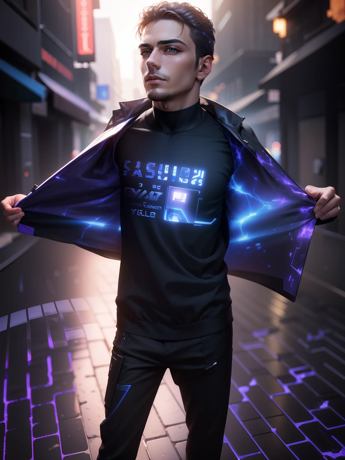 Male. cyber change background.realistic.beautiful 4k picture.ultra hd image