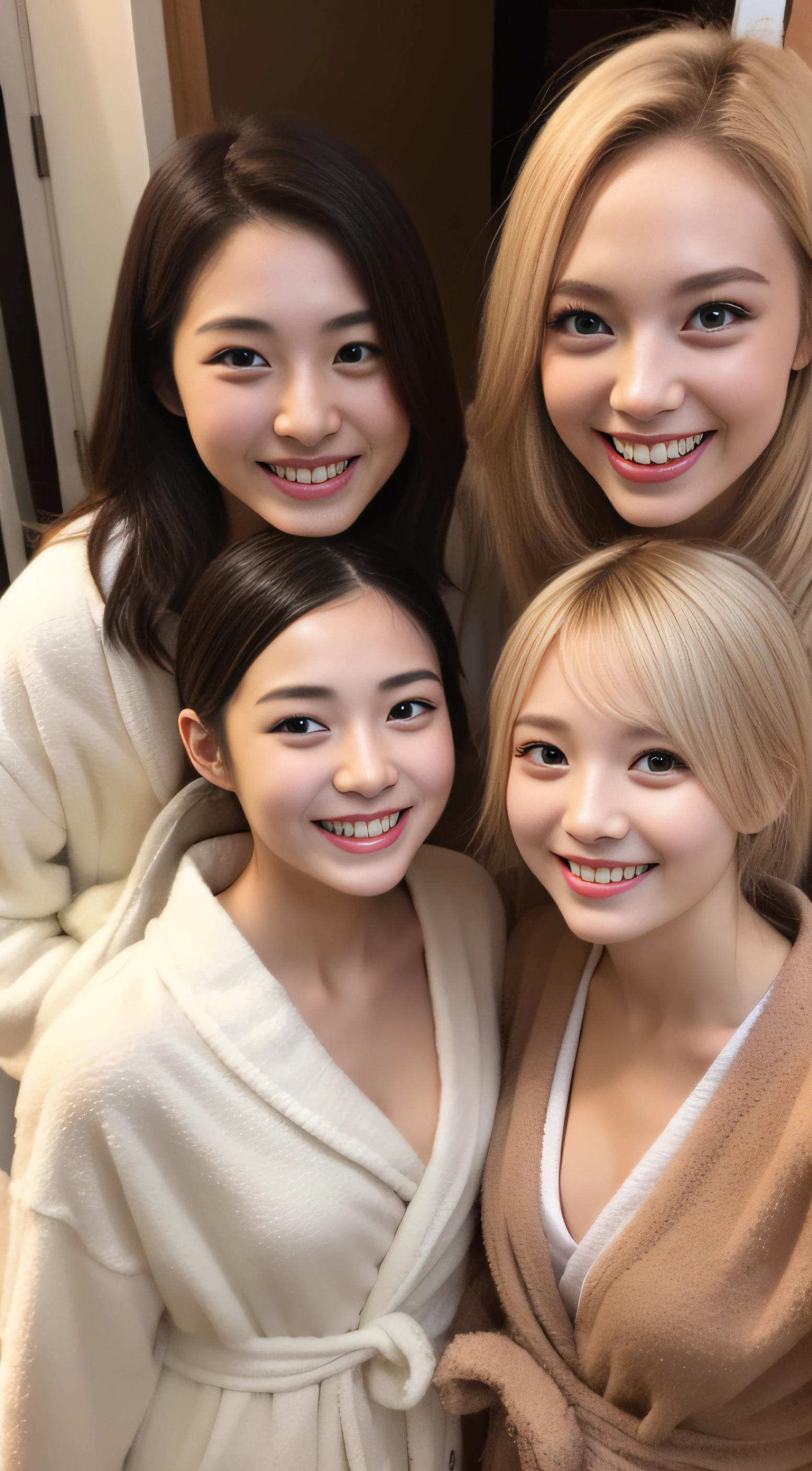 bathrobe、hiquality、A hyper-realistic、healthy、Smiling expression、Slender perfect figure、Japan beauties、Beautiful eyes、Beautiful double、Beautiful skin、matsuri