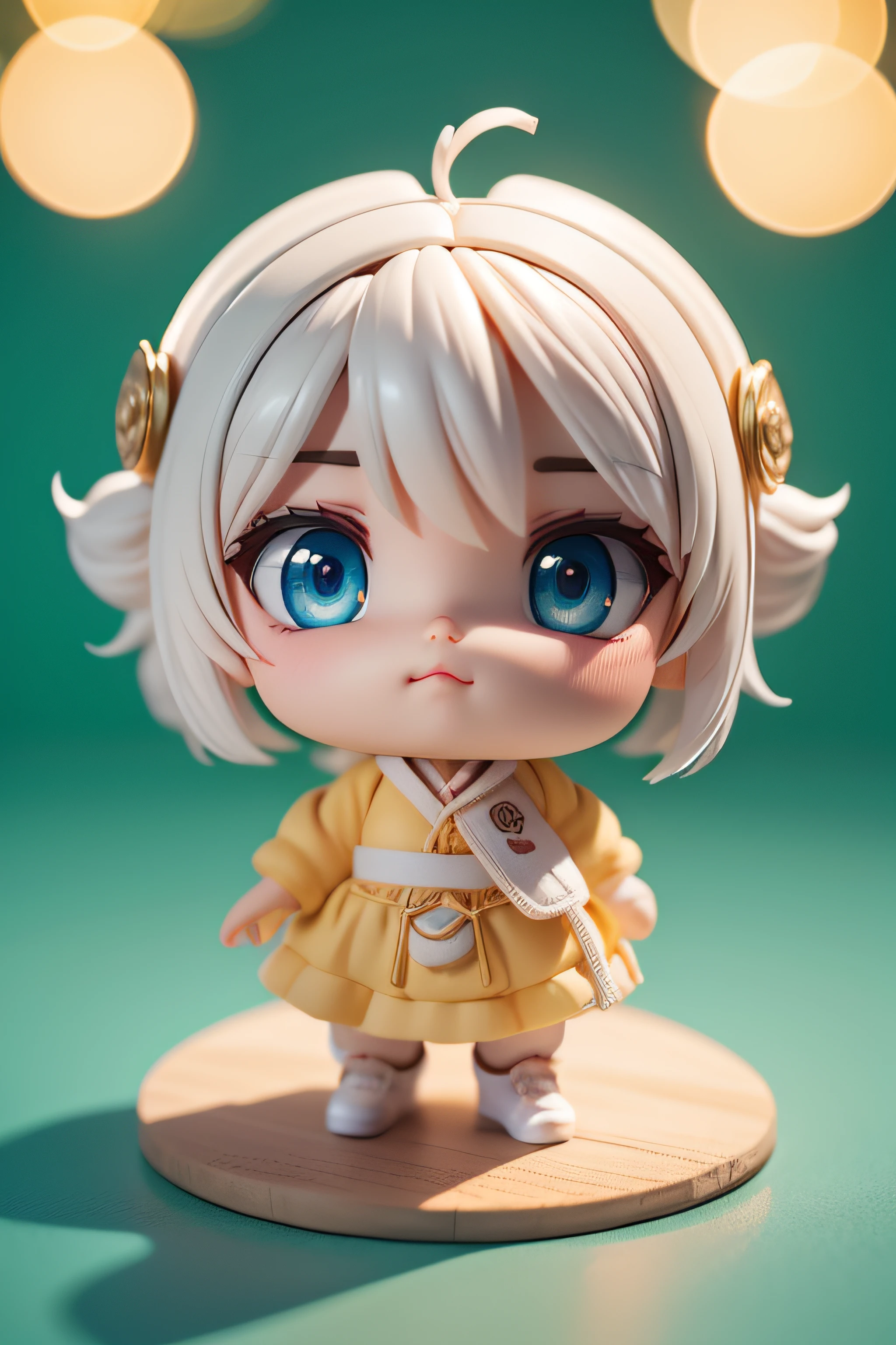 tigre branco hiperrealista pequeno bonito com olhos de cor diferente waring um colar, Chibi, adorable and fluffy, design de logotipo, desenho animado, cinematic lighting effect, charmoso, arte vetorial 3D, bonito e peculiar, Arte de Fantasia, Bokeh, handdrawn, Pintura digital, soft-lighting, isometric style, 4K分辨率, photorealistic render, altamente detalhado limpo, imagem vetorial, Obra-prima fotorrealista, fotografia profissional, single space background, fundo branco plano, Isometric and vibratory vector
