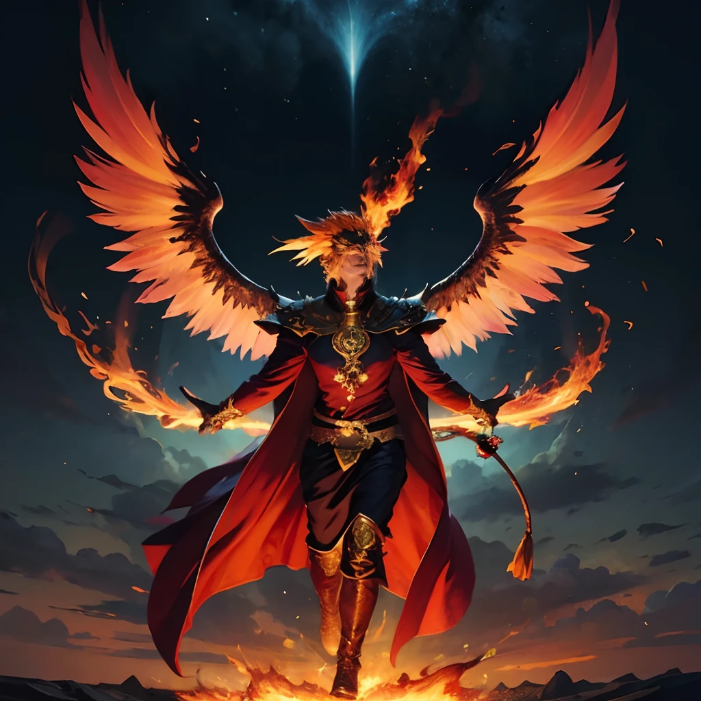 phoenix、phoenix、Immortal Bird、Wearing flames、Phoenix、phoenix