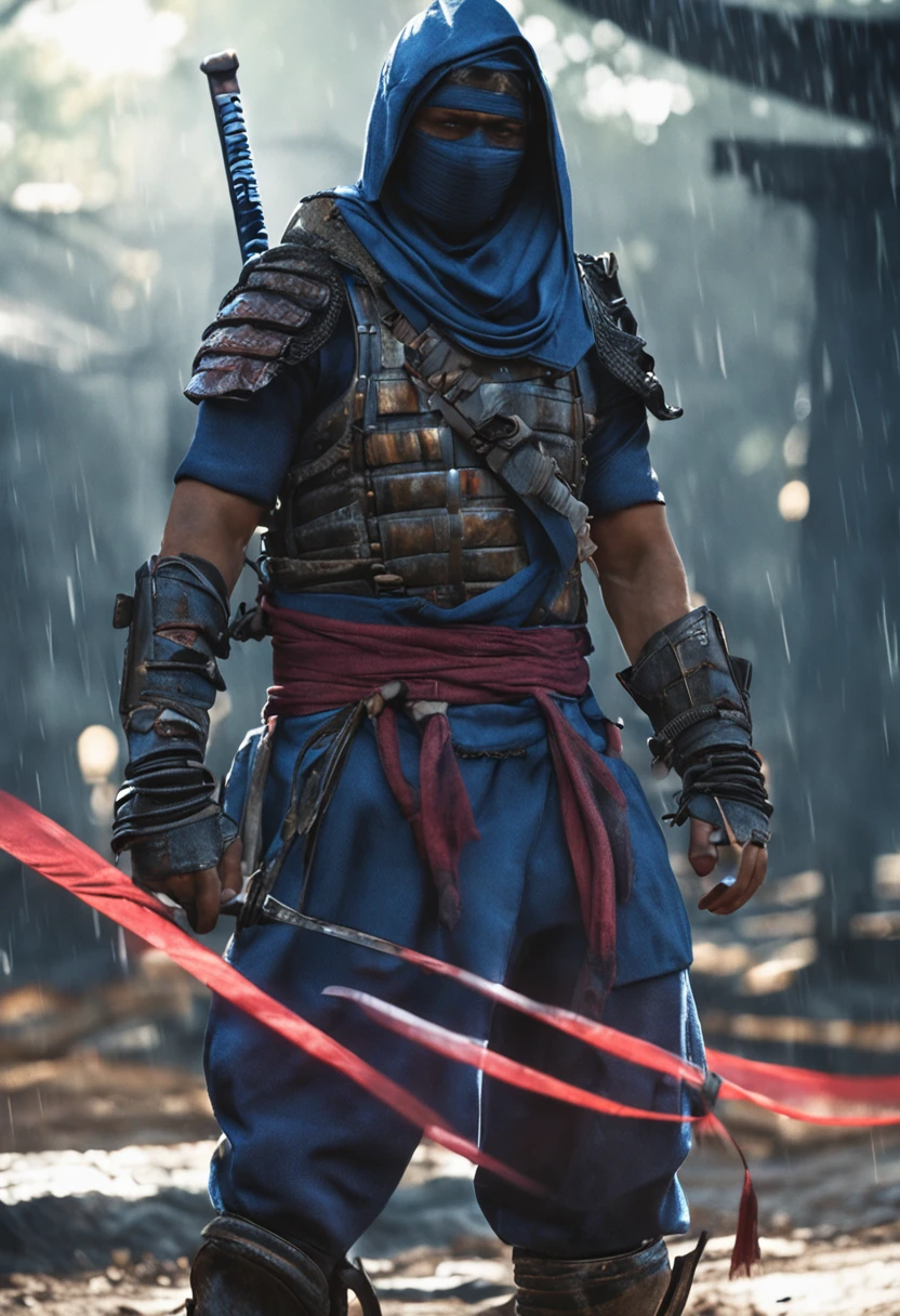 crie um ninja azul