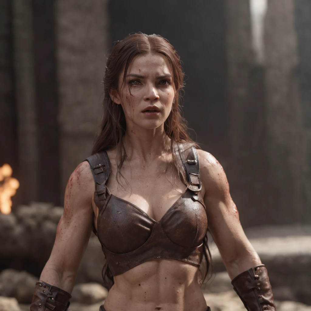 (professional 3d render:1.3) af (Realistic:1.3) most beautiful artwork photo in the world,Featuring soft and shiny femininity, ((Epic hero fantasy muscle man rough wet hero angry looking long hair and ferocious expression in dynamic pose, Fantastic location, Cluttered environment)), Full body 8K unified rendering, action shot, skin pore, very dark lighting, heavyshading, Detailed, Detailed face, (vibrant, photograph realistic, Realistic, Dramatic, Dark, Sharp focus, 8K), (Old leather garments damaged by weathering:1.4), ((((Wear fur)))), (Intricate:1.4), decadent, (Highly detailed:1.4), Digital painting, rendering by octane, art stations, concept-art, smooth, Sharp focus, illustration, Art germ, (loish:0.23), wlop ilya kuvshinov, and greg rutkowski and alphonse mucha gracias, (Global illumination, Studio light, volumettic light), heavy rain, particles floating, lotr, fantasy, elf, full bodyesbian, ((Dark and ancient city background:1.3)),CGSesociety,art stations
