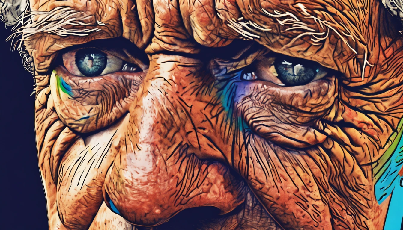 closeup of Morgan freeman in San Francisco, looking at viewers, facing viewers, (eye contact with camera), looking at camera, colorful, perfect drawing, perfectly drawn face, high quality, cinematic quality, clear details, high definition, high resolution, masterpiece, no deformities, accurately drawn, in the style of Van Gogh