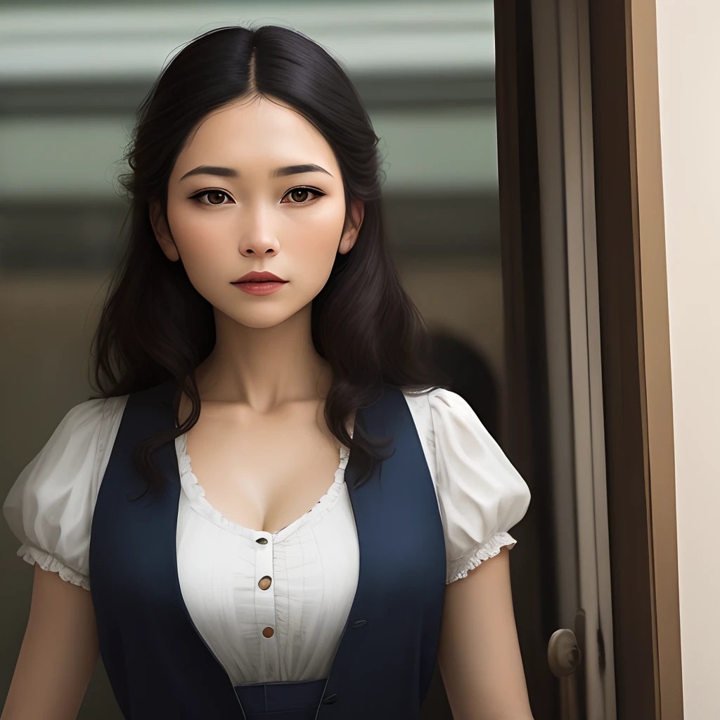 The woman who is being