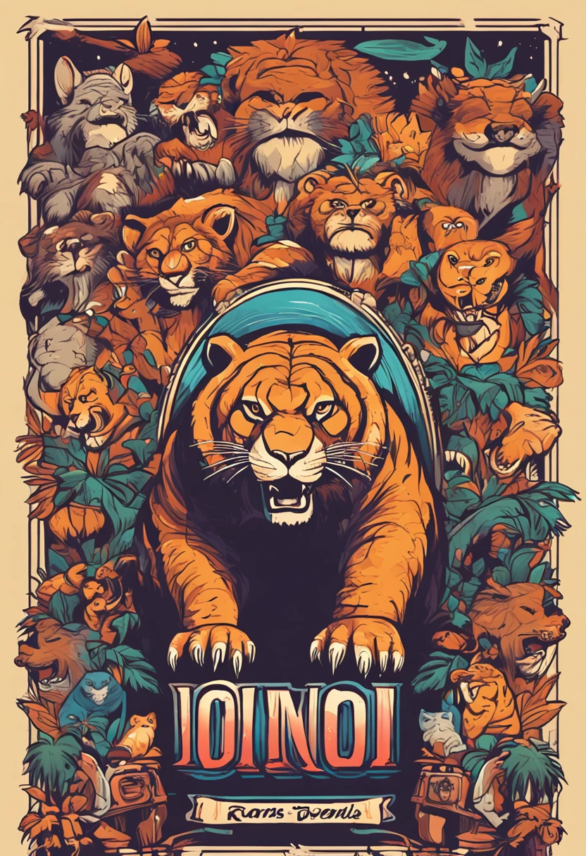 Desenho florestal, Roars and growls icons, children illustration, Pintura SNES