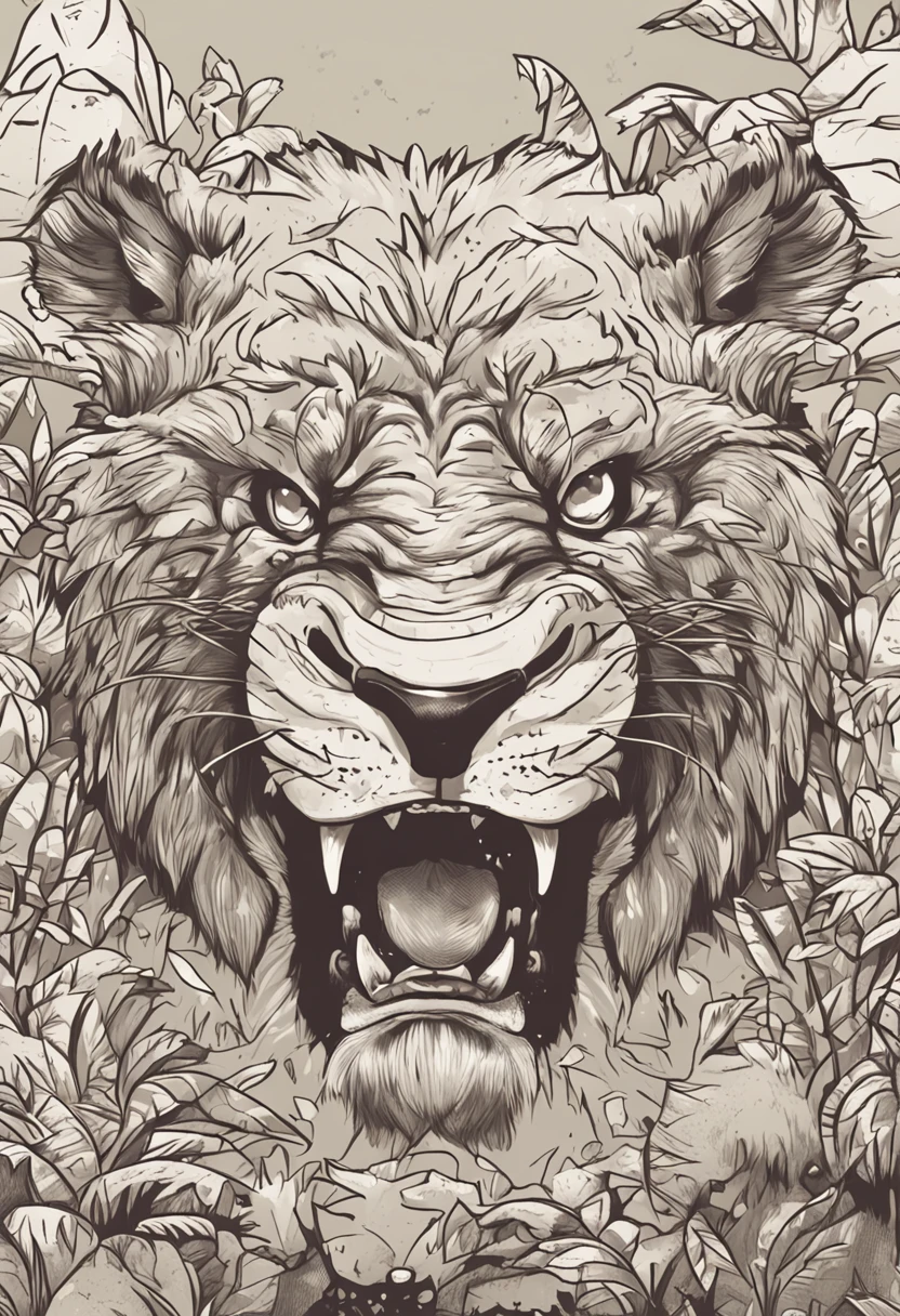 Desenho florestal, Roars and growls icons, children illustration, Pintura SNES