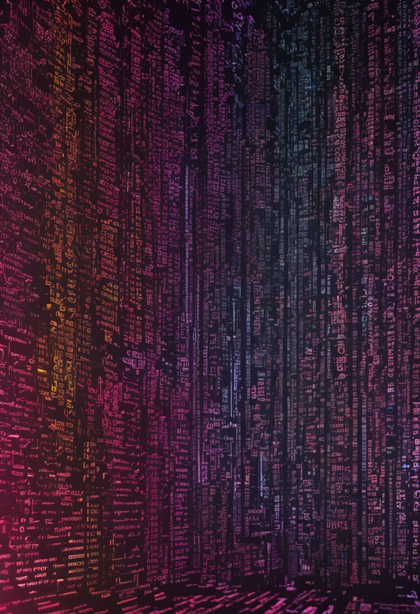 Source code written on a computer.