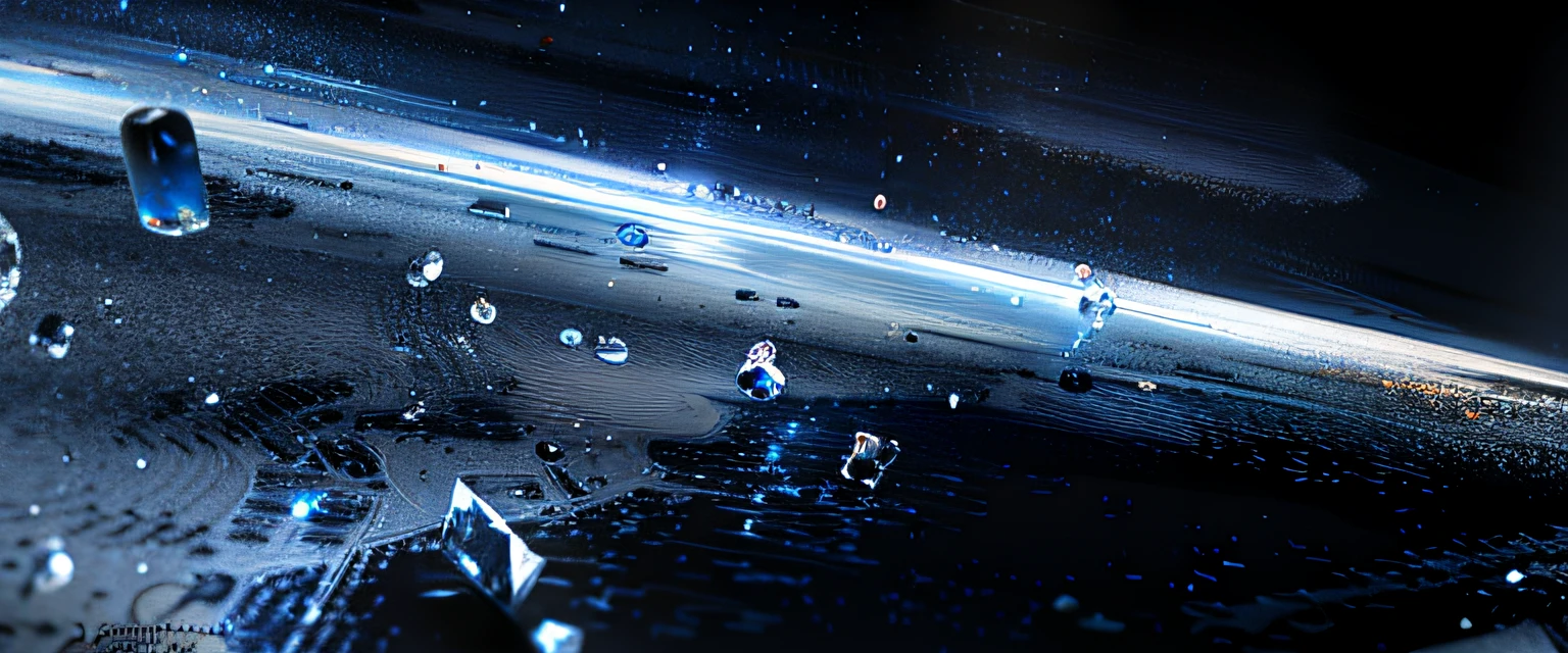 There are many ice cubes falling from the top of the glass bottle, concept art 8 k resolution, concept art 8k resolution, 4k highly detailed digital art, 8k resolution concept art, 4K HD wallpapers very detailed, 8k hd concept art, 4 K resolution concept art, High quality wallpaper, floating crystals, 4k high res