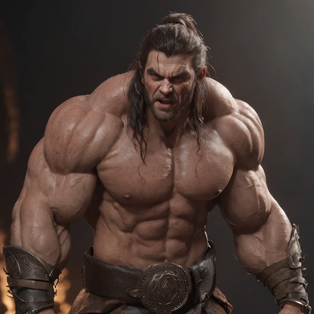 (professional 3d render:1.3) af (Realistic:1.3) most beautiful artwork photo in the world,Features soft and shiny male heroes, ((Epic hero fantasy muscle man rough wet hero angry look long hair short beard and ferocious expression in dynamic pose, Fantastic location, Majestic cluttered environment)), full body 8k unity render, action shot, skin pore, very dark lighting, heavyshading, Detailed, Detailed face, (vibrant, photograph realistic, Realistic, Dramatic, Dark, Sharp focus, 8K), (Old leather garments damaged by weathering:1.4), ((((Wear fur)))), (Intricate:1.4), decadent, (Highly detailed:1.4), Digital painting, rendering by octane, art stations, concept-art, smooth, Sharp focus, illustration, Art germ, (loish:0.23), wlop ilya kuvshinov, and greg rutkowski and alphonse mucha gracias, (Global illumination, Studio light, volumettic light), heavy rain, particles floating, lotr, fantasy, elf, full bodyesbian, ((Dark and ancient city background:1.3)),CGSesociety,art stations