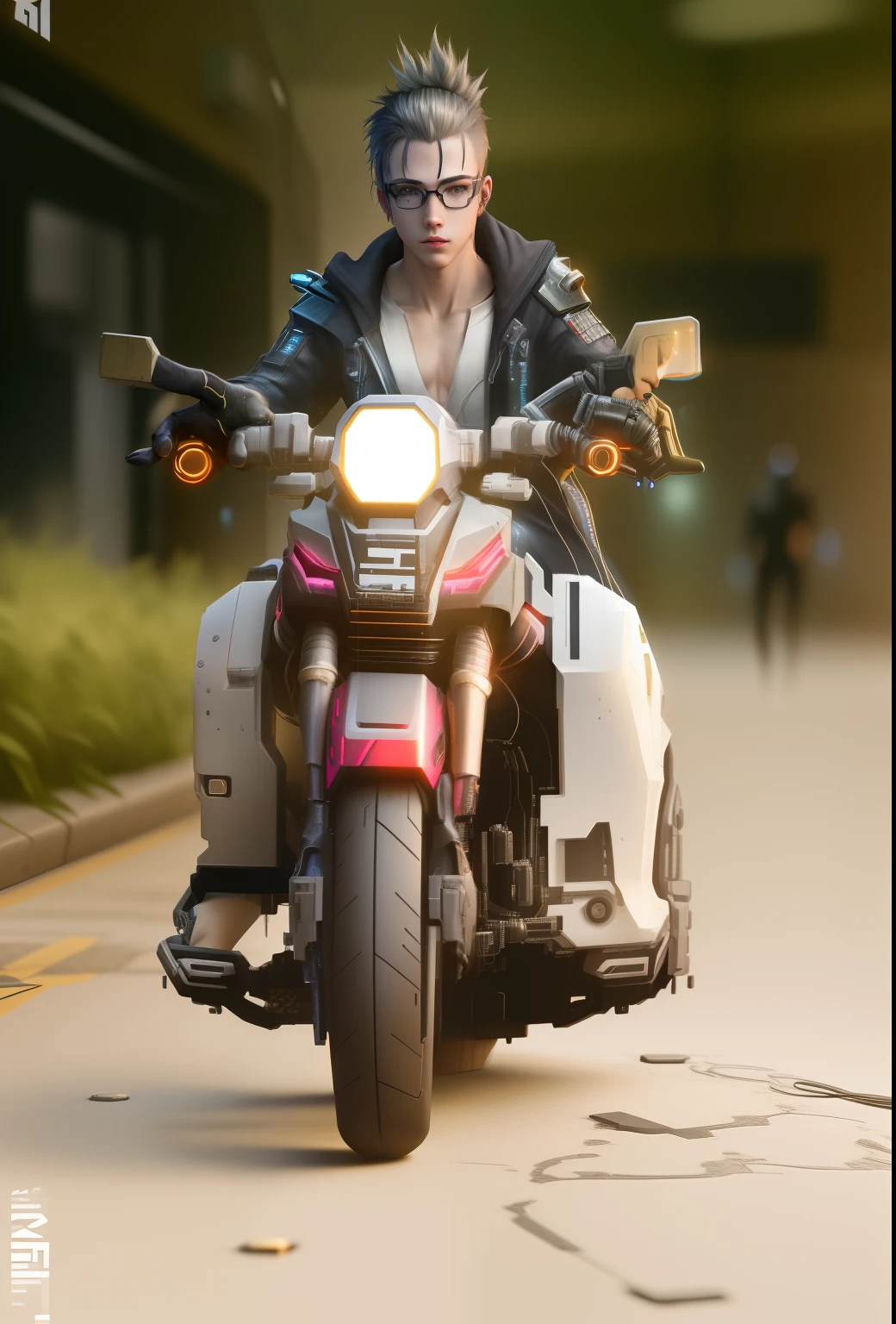 cyberpunk,smartboy,lighting realistic,lighting,background,8k,v4
