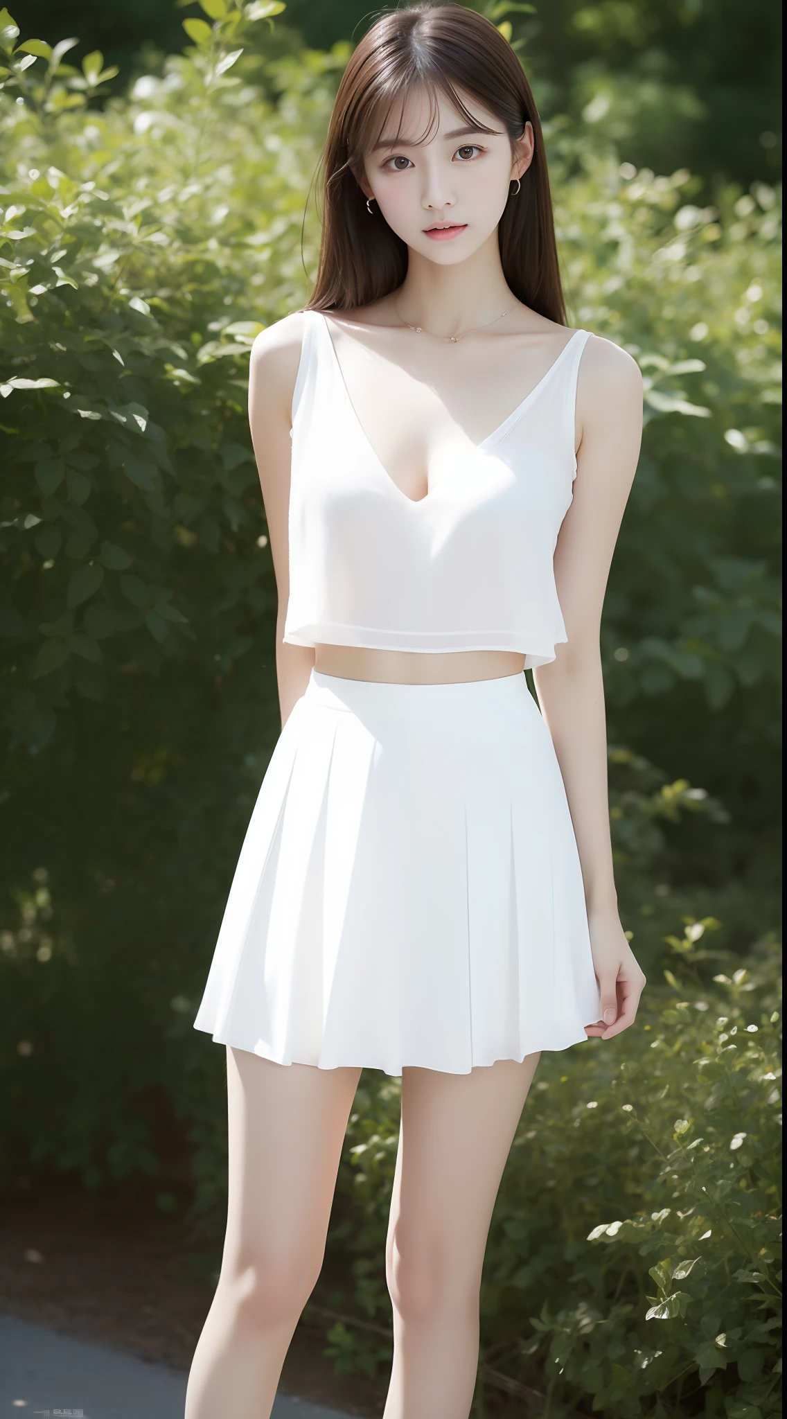 top Quority,Ultra-clear resolution,Clear eyes,plain face,s the perfect face,White skin,Perfect chest,beautifullegs,skirt,Random environment