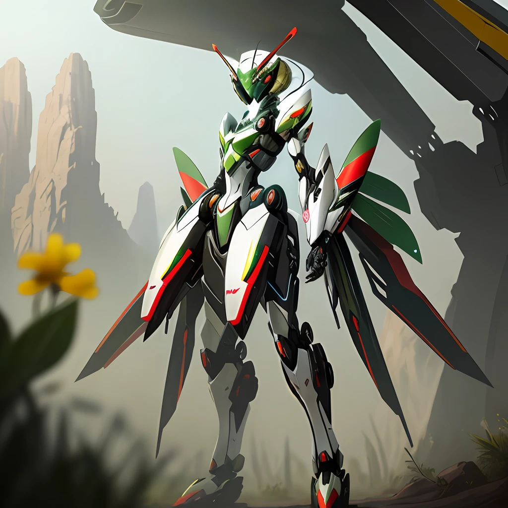 Mantis mecha beautiful girl
