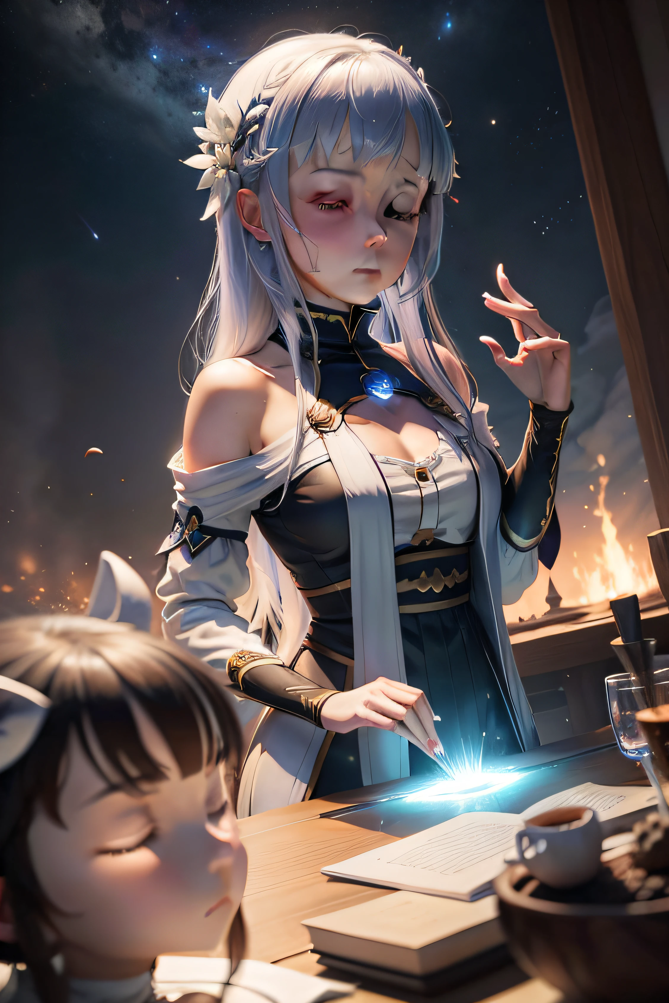 A meditative in isekai space
