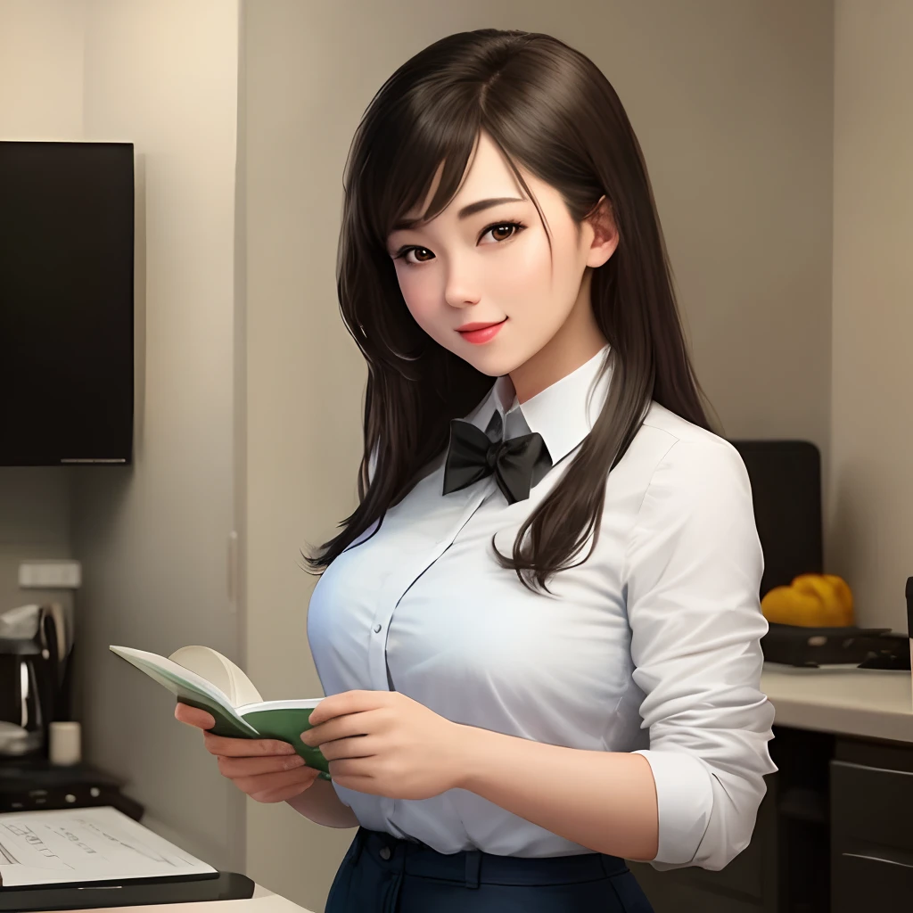 A good-looking girl masturbates