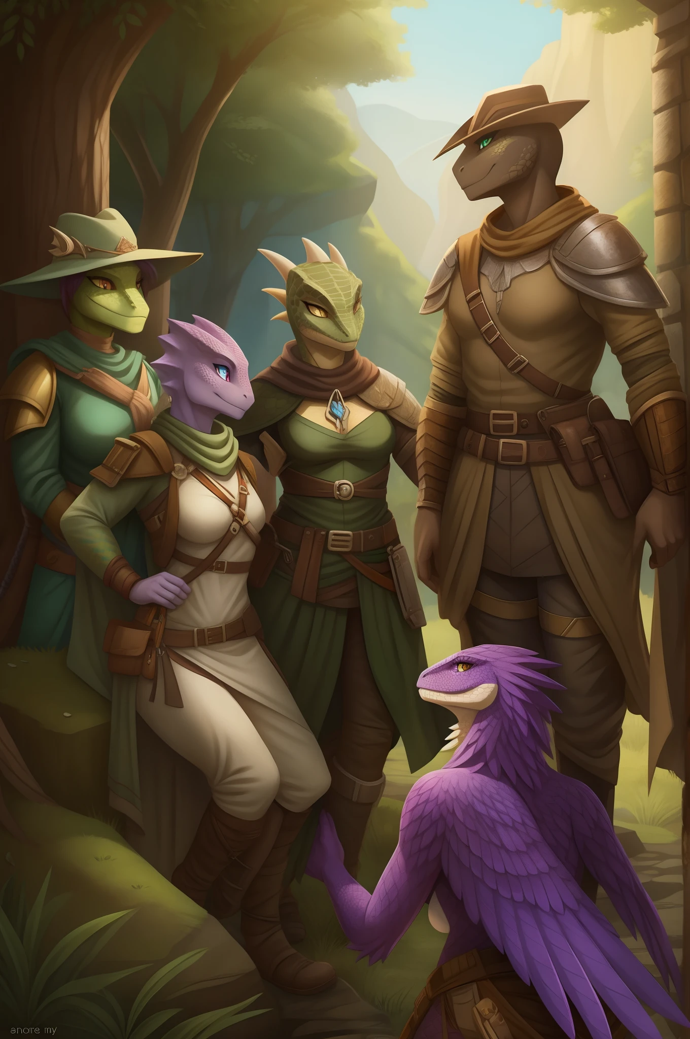 anthro lizard woman