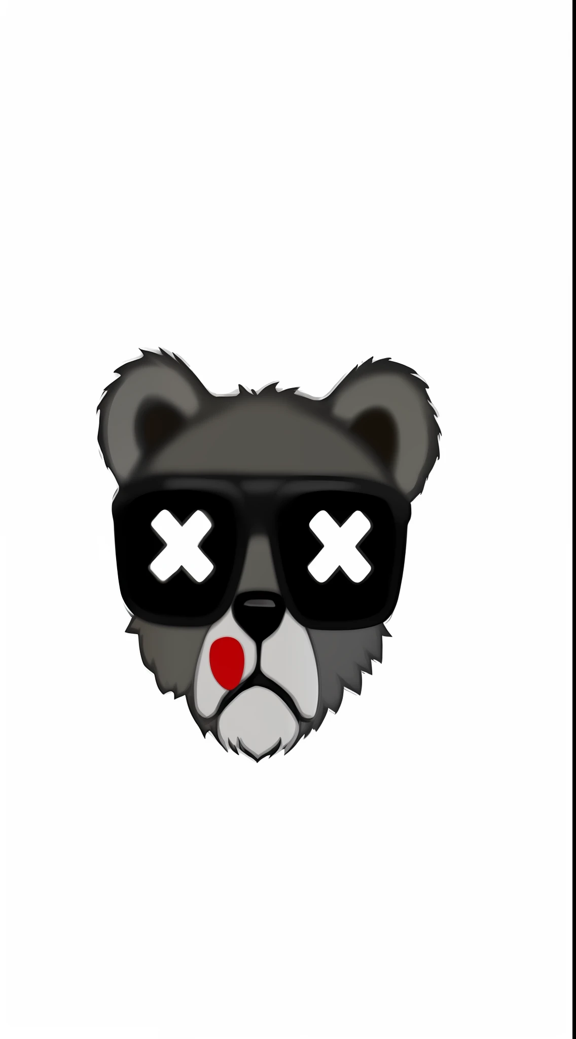 A black and white image of a bear with sunglasses, ( bear wearing sunglasses, Reddit, foto de perfil do discord, emote twitch, discord emoji, poser, urso zangado, Aaa, ( ( pontilhamento ) ), Telegrama Sticker, Discord PFP, Altamente votado, urso, por :5 sexy: 7, cara fria, Tkmiz, meme do reddit, Sf