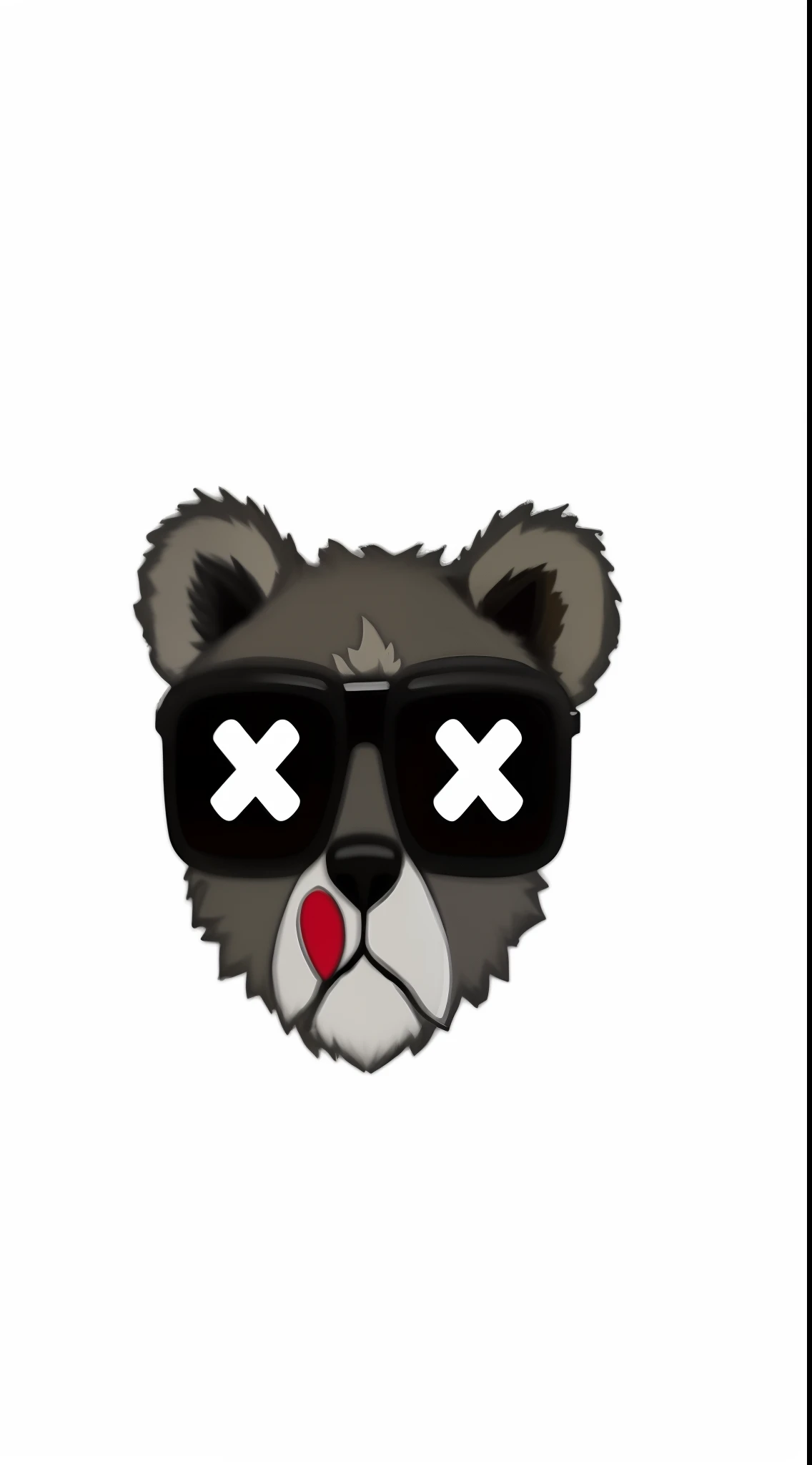 A black and white image of a bear with sunglasses, ( bear wearing sunglasses, Reddit, foto de perfil do discord, emote twitch, discord emoji, poser, urso zangado, Aaa, ( ( pontilhamento ) ), Telegrama Sticker, Discord PFP, Altamente votado, urso, por :5 sexy: 7, cara fria, Tkmiz, meme do reddit, Sf