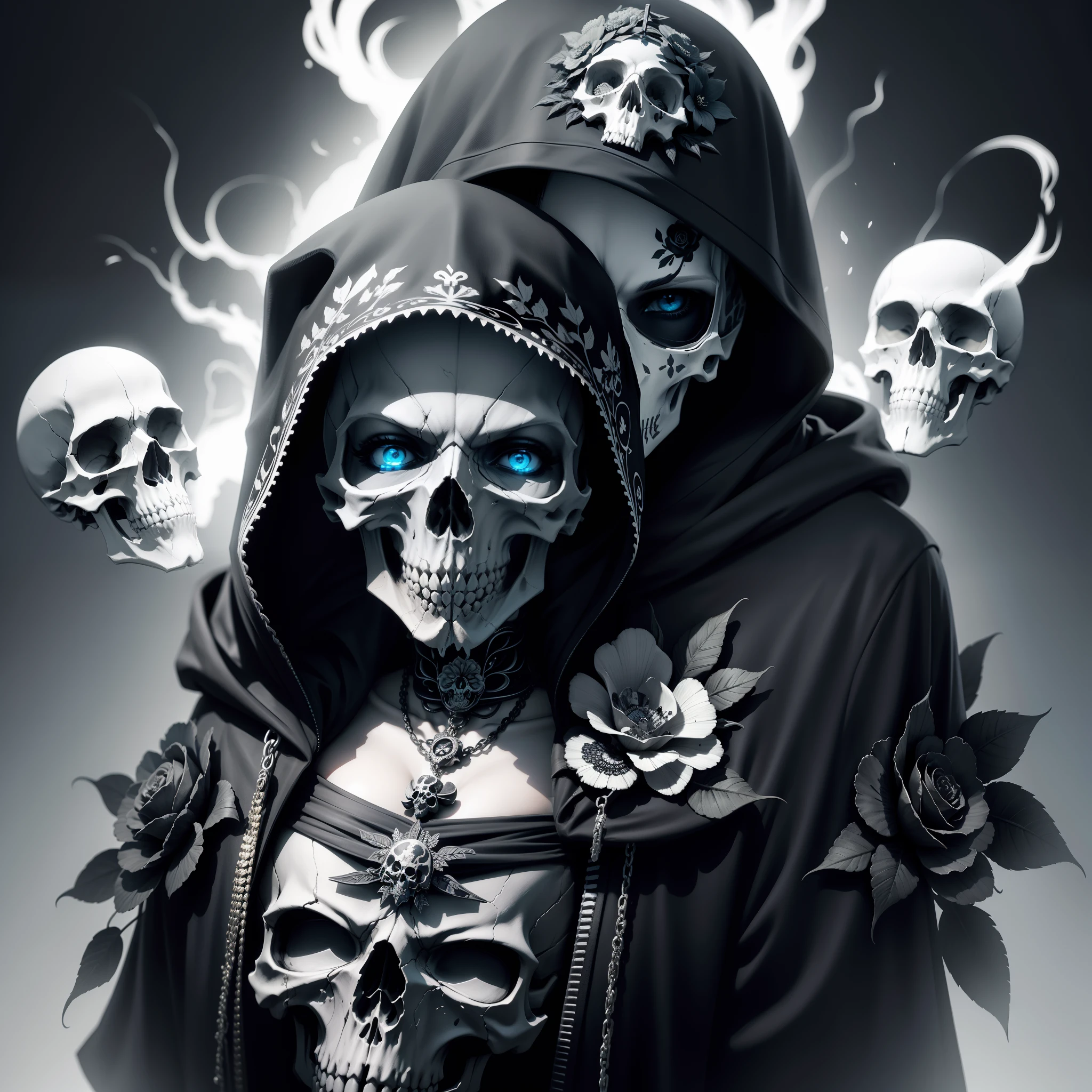 Angel vs grim reaper tattoo