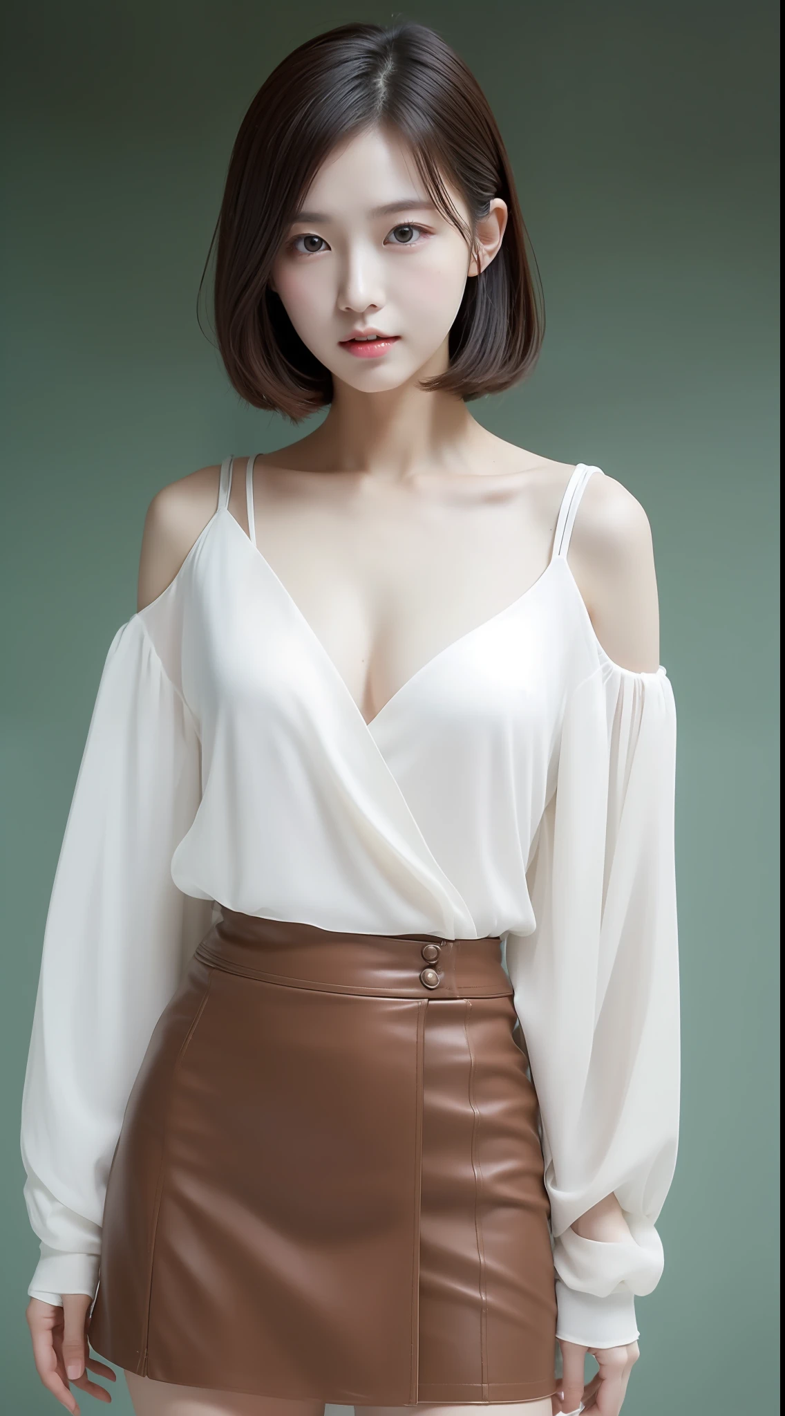 top Quority,Ultra-clear resolution,Clear eyes,plain face,s the perfect face,White skin,Perfect chest,skirt,full bodyesbian,Random environment