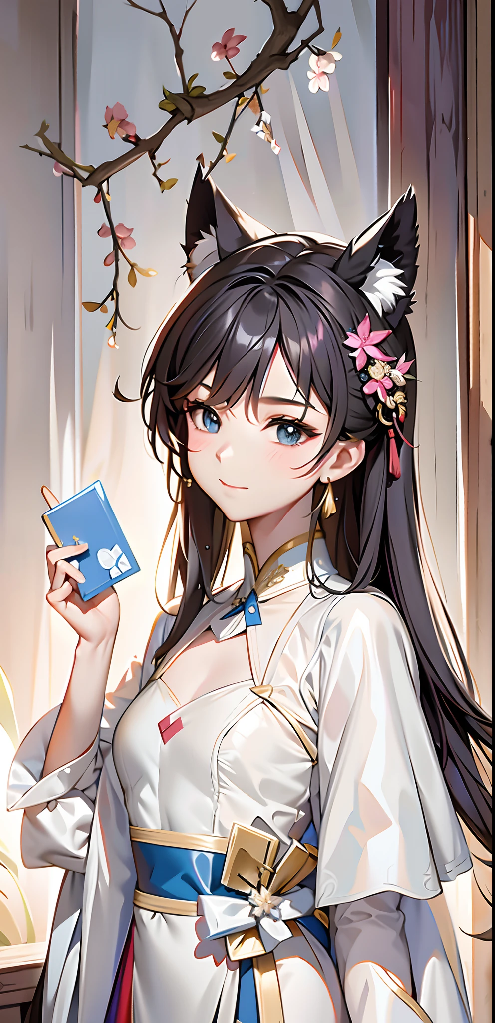 The chest becomes smaller,Change the background,Change clothes,Hanfu,6 year old girl,Age 6 years 1girl