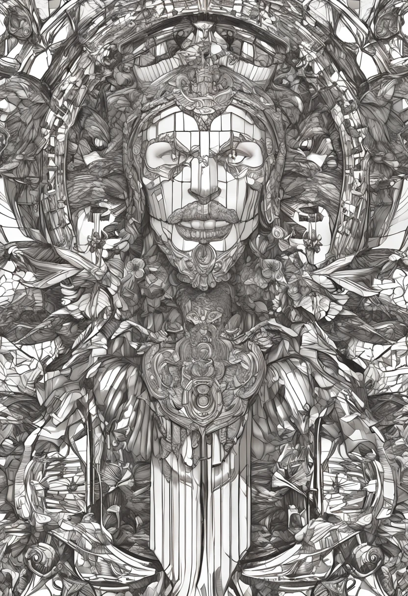 (St. Michael the Archangel.) (( With a serious face. Com um olhar doce e terno))) (obra prima, qualidade superior, melhor qualidade, Arte Oficial, Beautiful and Aesthetic: 1.2), (1girl), extremamente detalhado, (Arte Fractal: 1.3), Colouring, mais alto detalhado, rosto perfeito, parte superior do corpo, HDR, (Rezando: 1.3), (linhas douradas de pelagem branca: 1.2),na guerra,