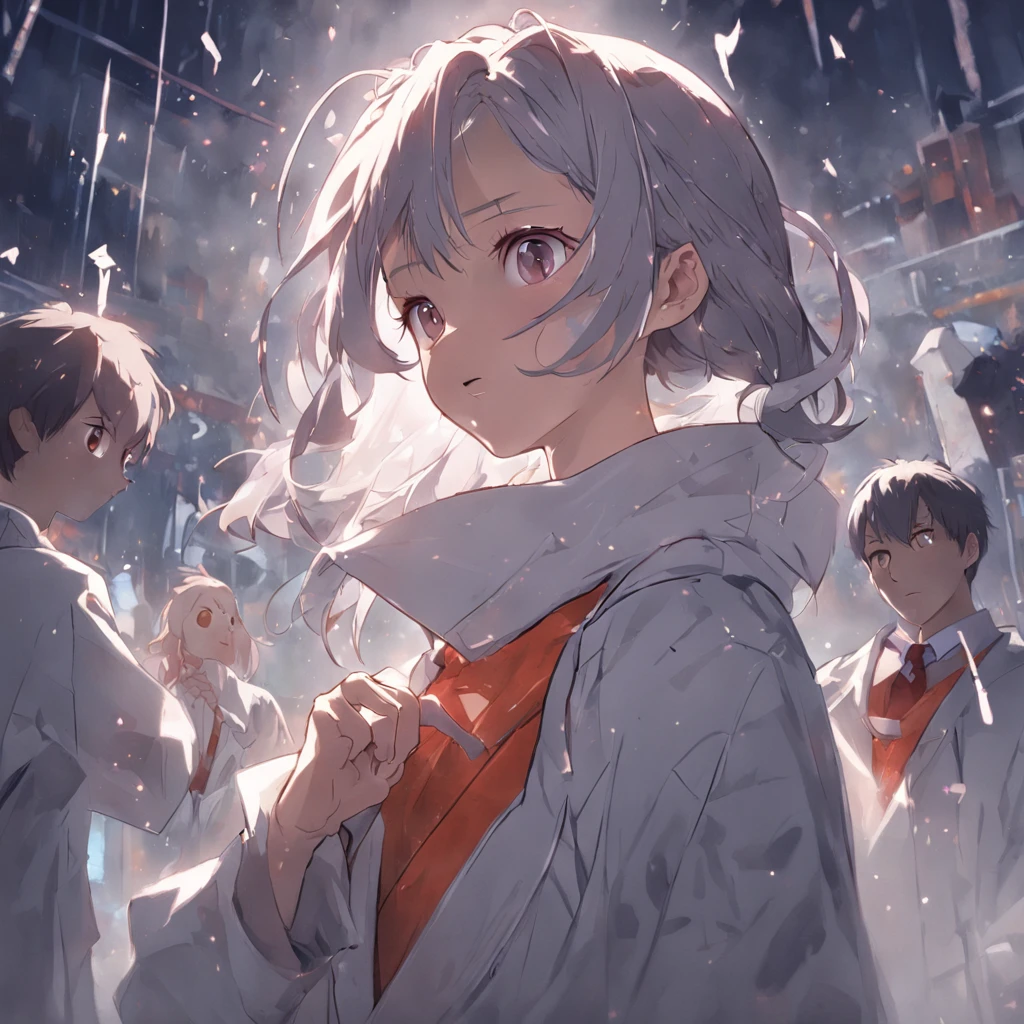 top quality, best quality, High-quality illustrations, masterpiece, super high resolution, detailed background, Handouts((college professor))Dirty lab coat, class, Difficult formulas, white board, 6+boys, 6+girls, absurdres(highly detailed beautiful face and eyes)perfect anatomy, expression, good lighting, cinematic shadow(kemono, furry anthro)assorted poses, dynamic angle,