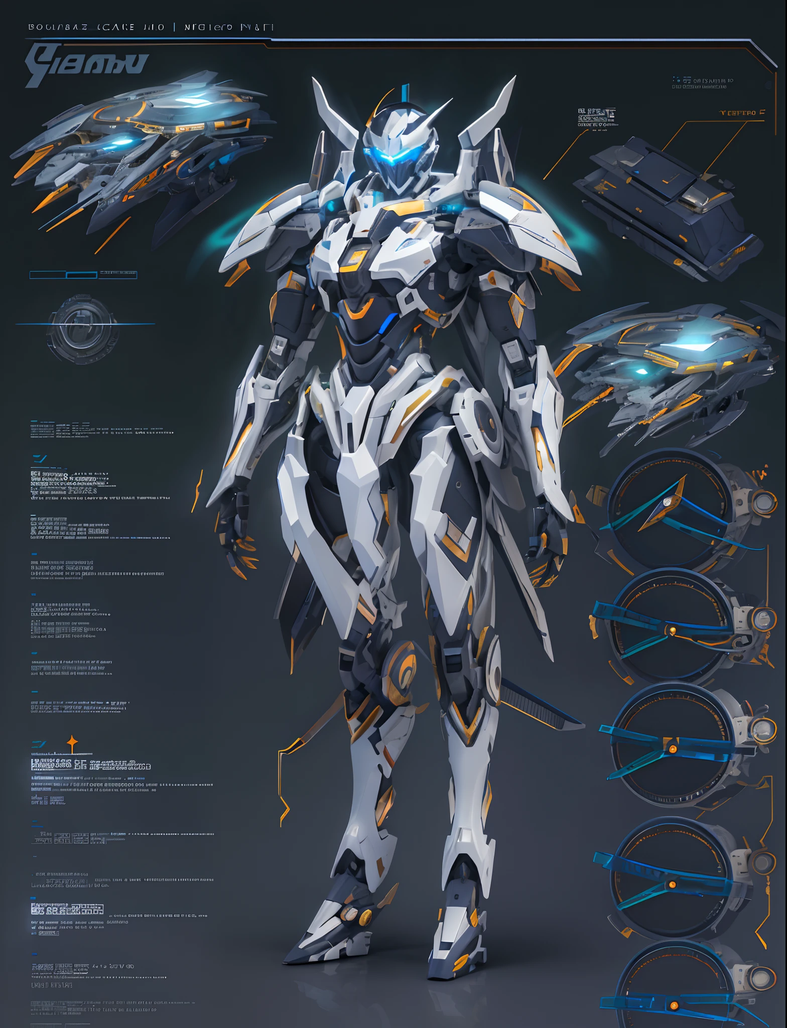 a robot, best quality,highly detailed, ultra-detailed, masterpiece, 8k wallpaper,white theme, blue eyes, absurdres, highres, super fine illustration, absurdres, solo, game cg, lord,at night, (blacklight:1), (detailed beautiful face and eyes:1.0),( full body:1.5),command spell,mecha musume,mask,mechanical parts, robot joints,,full armor,(full body:1.5),glowing eyes,mecha,standing, looking at viewer, skinny,mechanical wing,