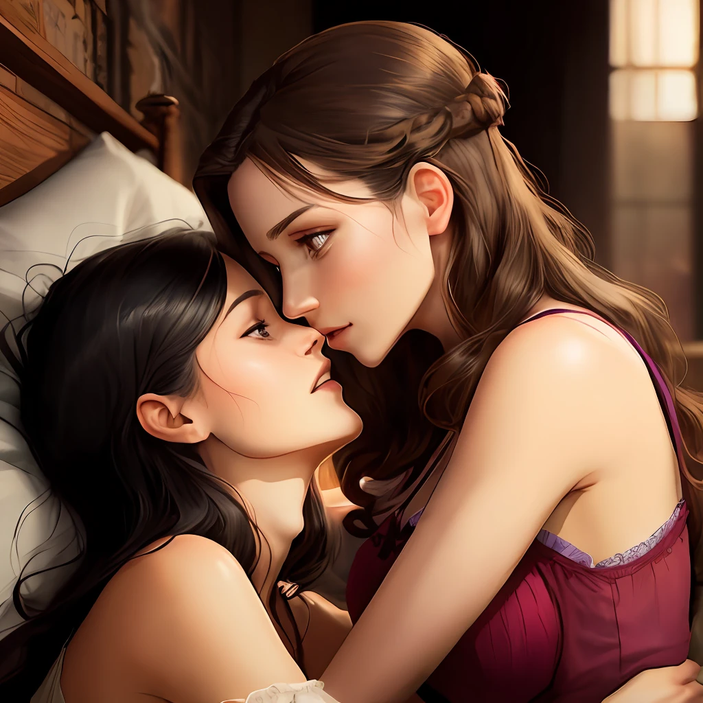 Two women making love