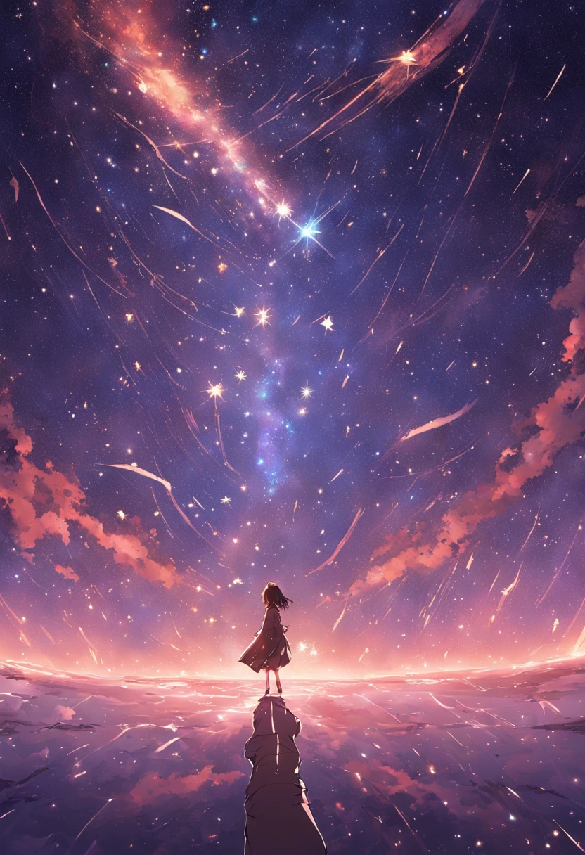 The entire galactic starry sky,Magnificent,Luz das estrelas cintilante,ilimitado,Fantastic sights。